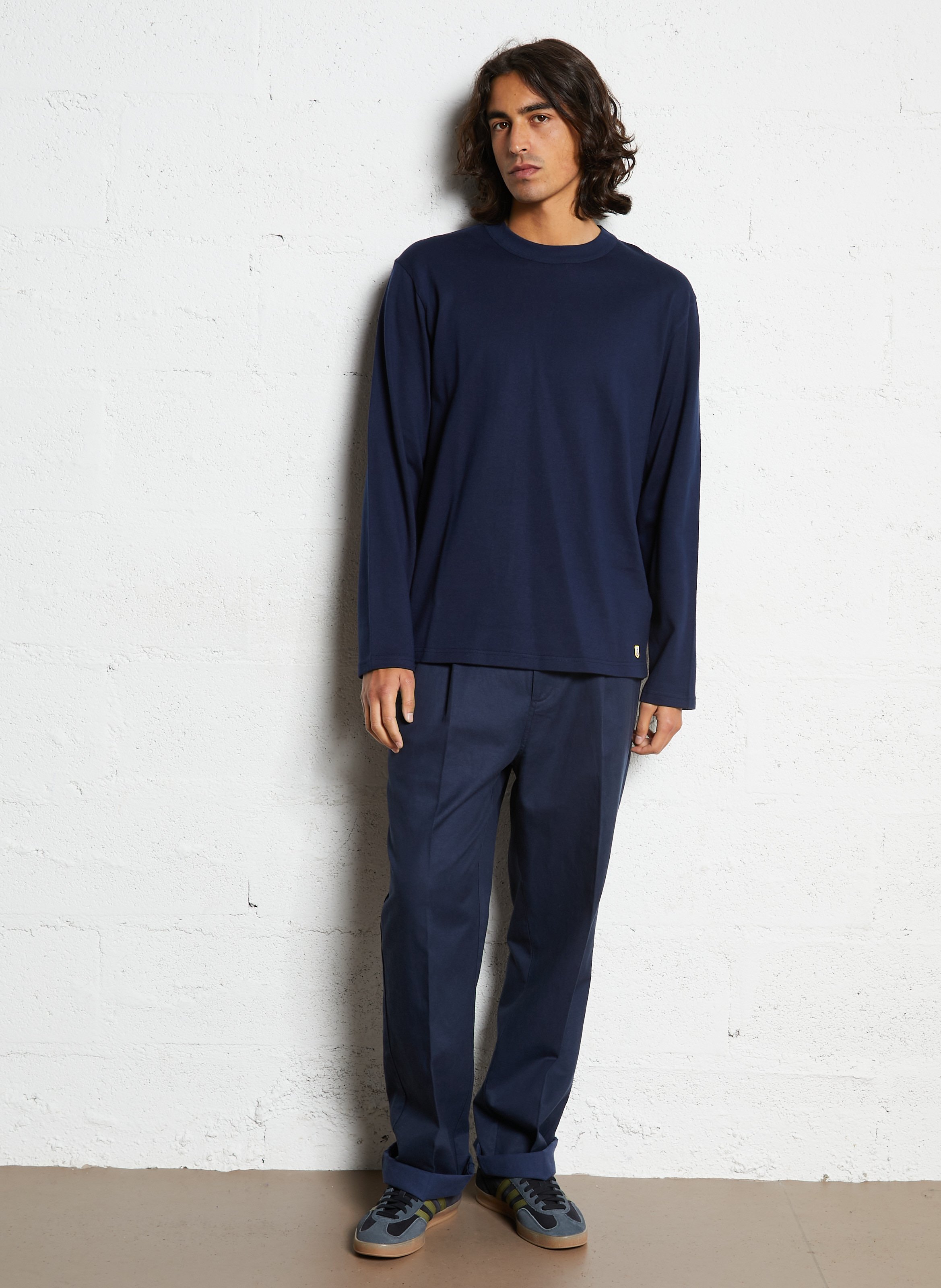 Tee-shirt droit col rond en coton heritage ARMOR-LUX Bleu