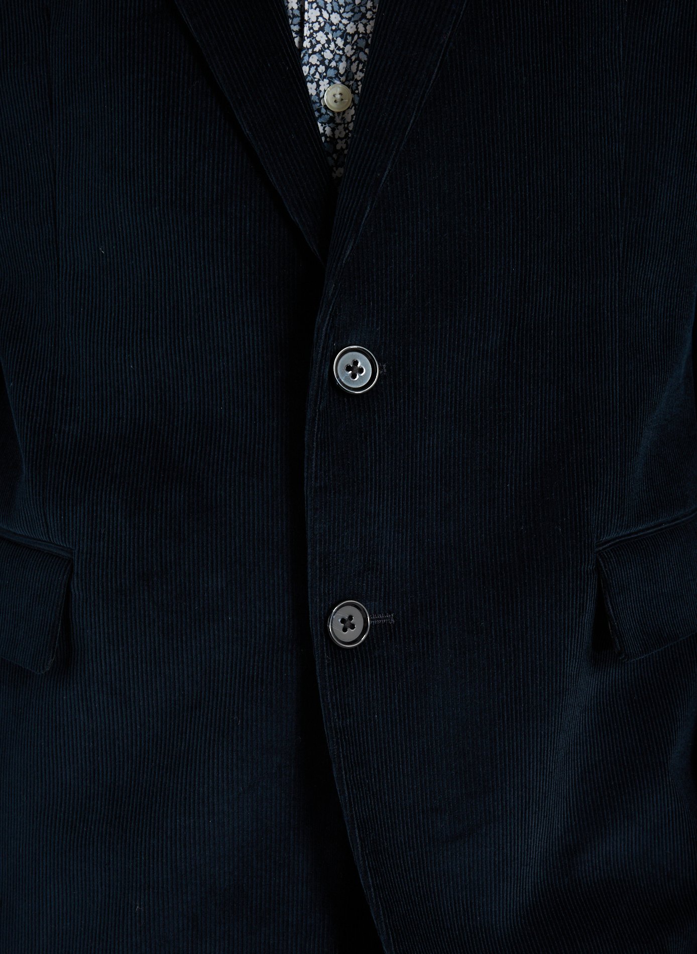 Corduroy wool blend suit AU PRINTEMPS PARIS Blue