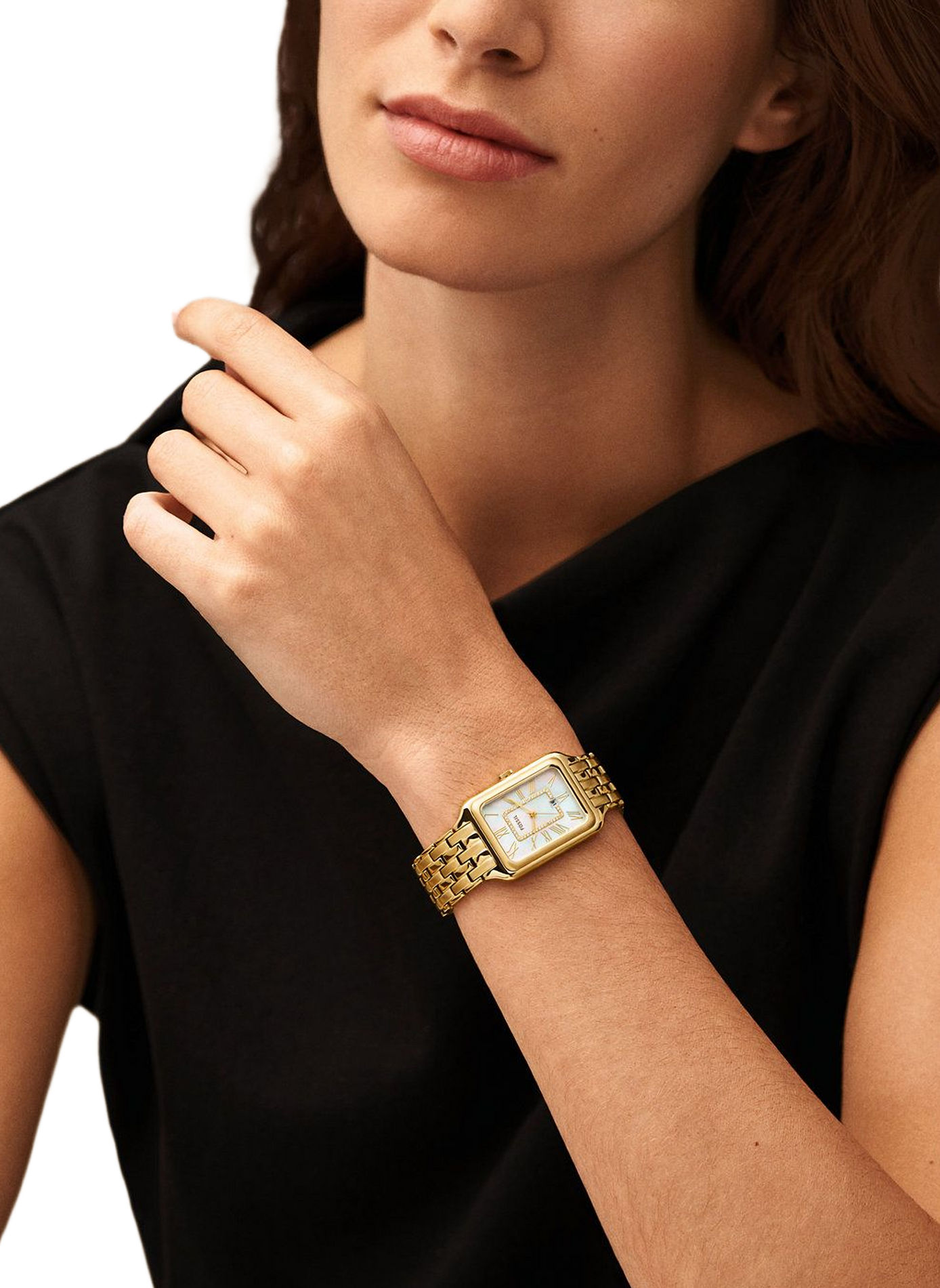 Montre quartz en acier FOSSIL Blanc