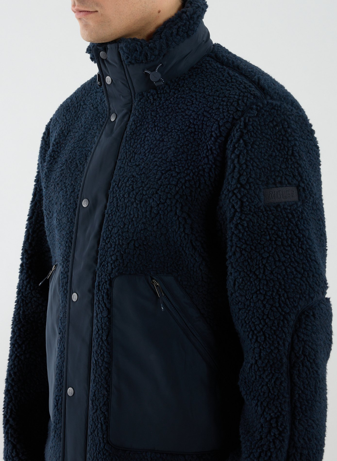 Polaire coupe-vent droite  AIGLE Bleu