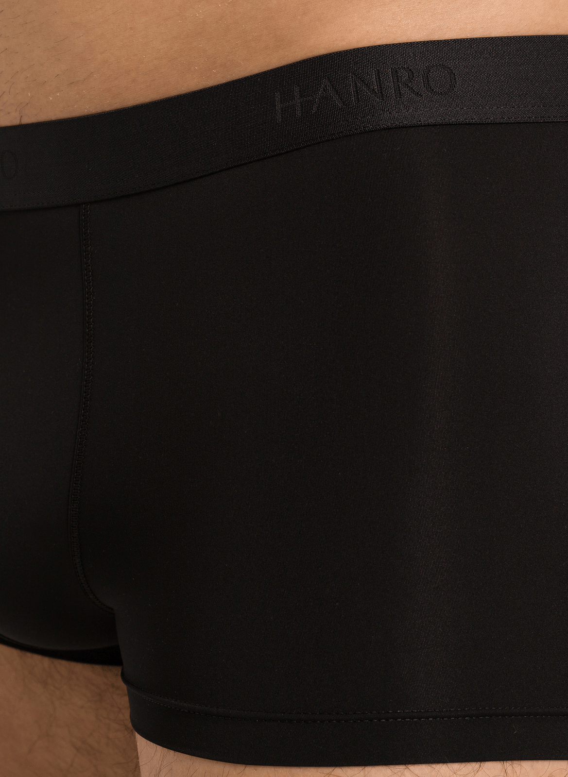 Plain polyamide boxers HANRO Black
