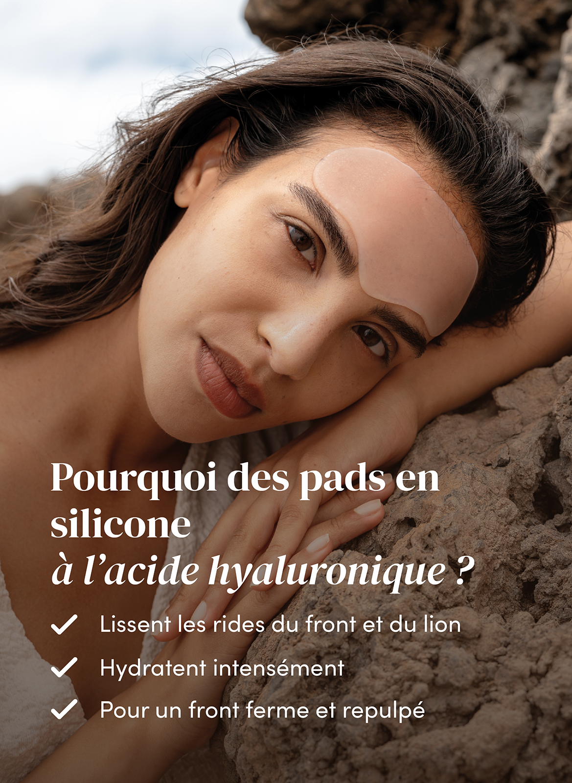 Pad front réutilisable à l’acide hyaluronique APRICOT No color