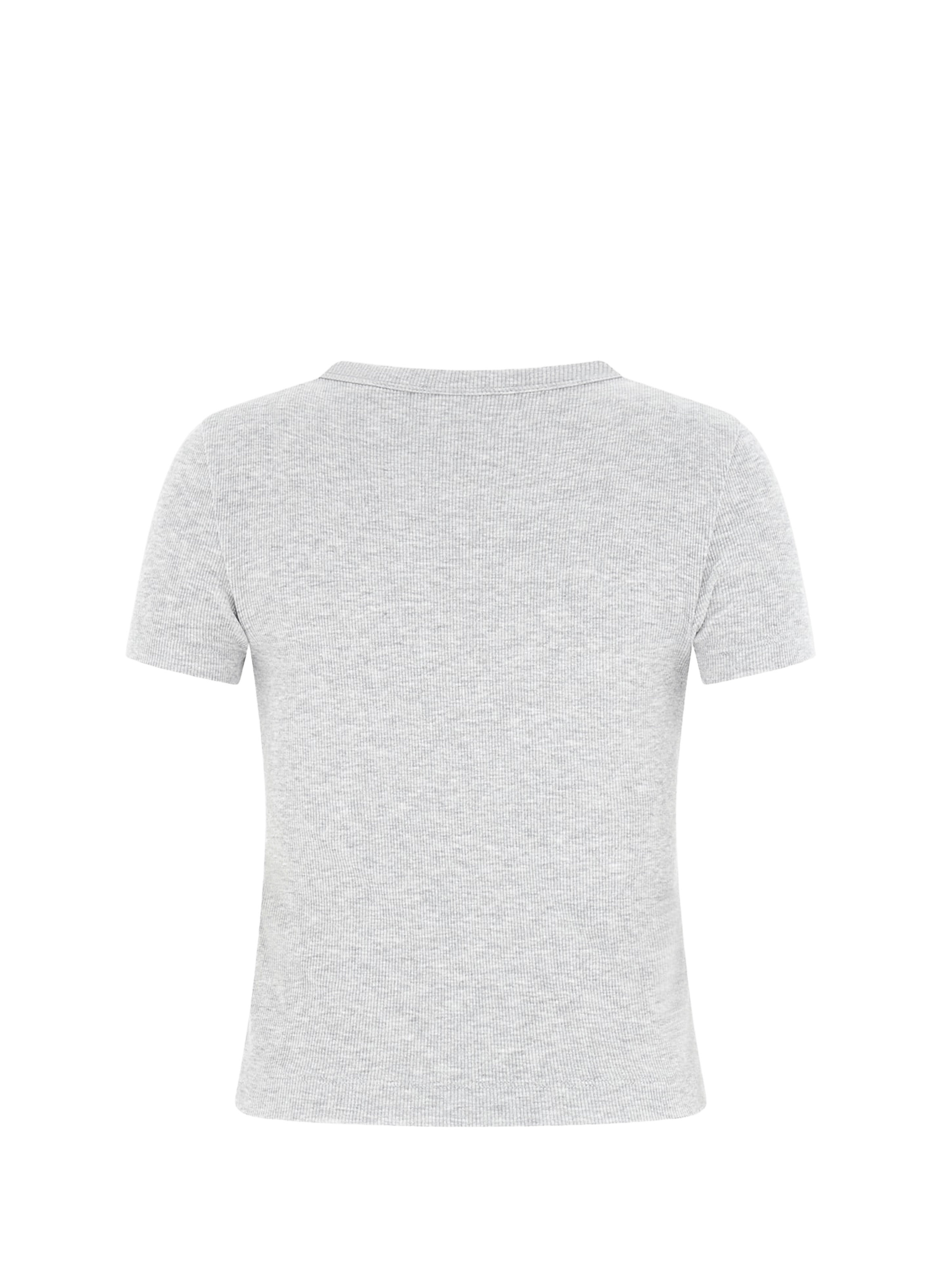 Cotton blend T-shirt with logo GUESS Grey