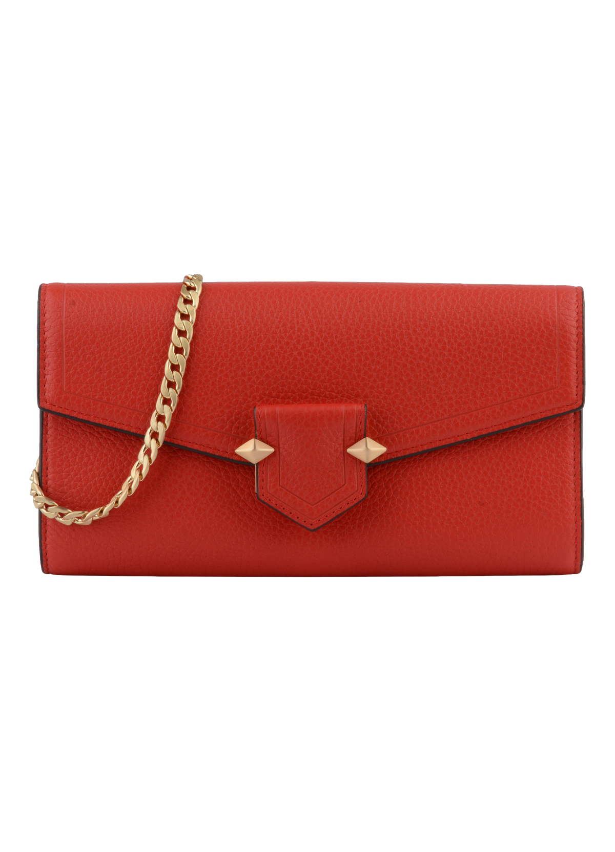 Sèvres | Pochette en cuir de vachette POURCHET Rouge