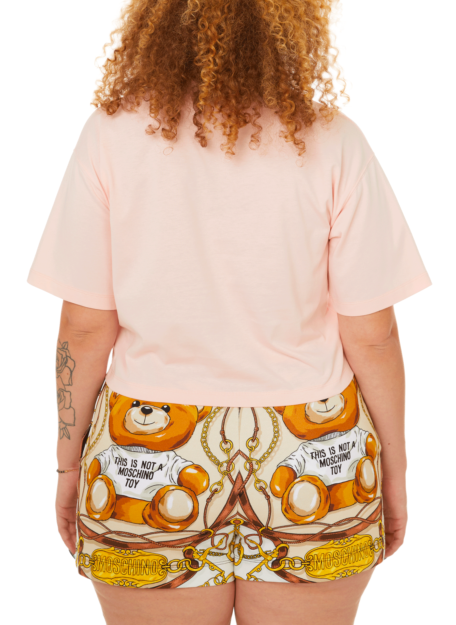 T-shirt court avec écusson OPENING CEREMONY Rose