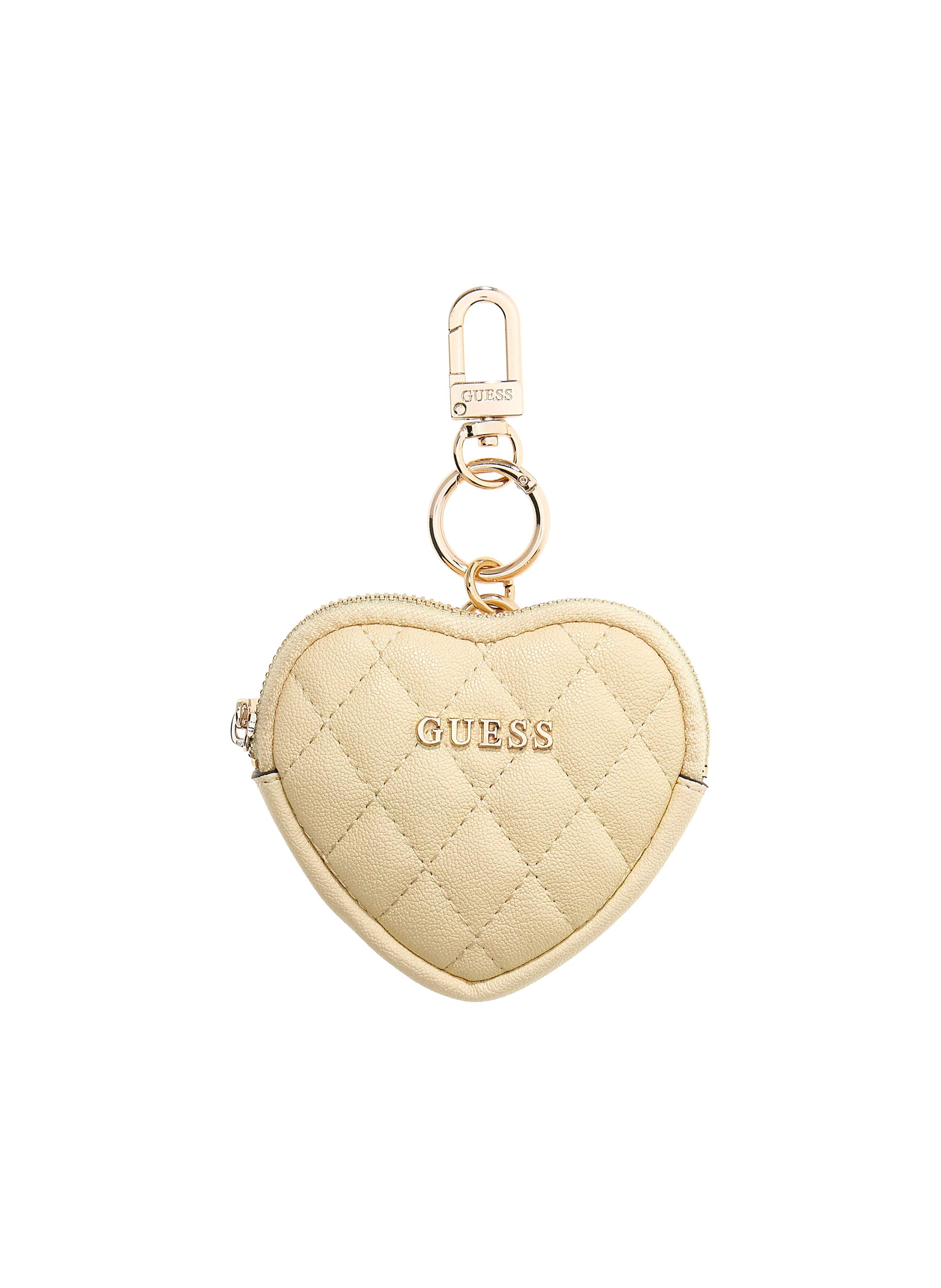 Porte-clés matelassé cœur  GUESS Jaune