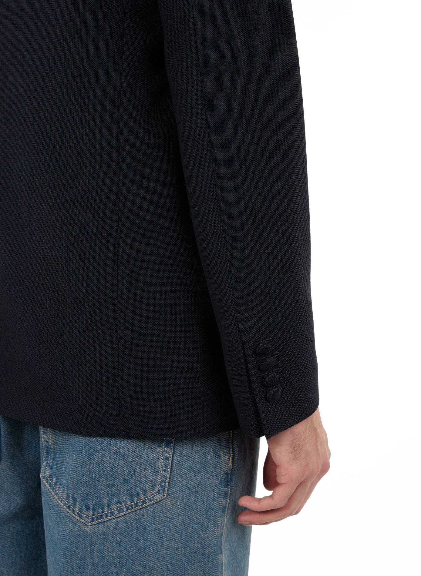 Veste de blazer DLazer en laine SAISON 1865 Bleu