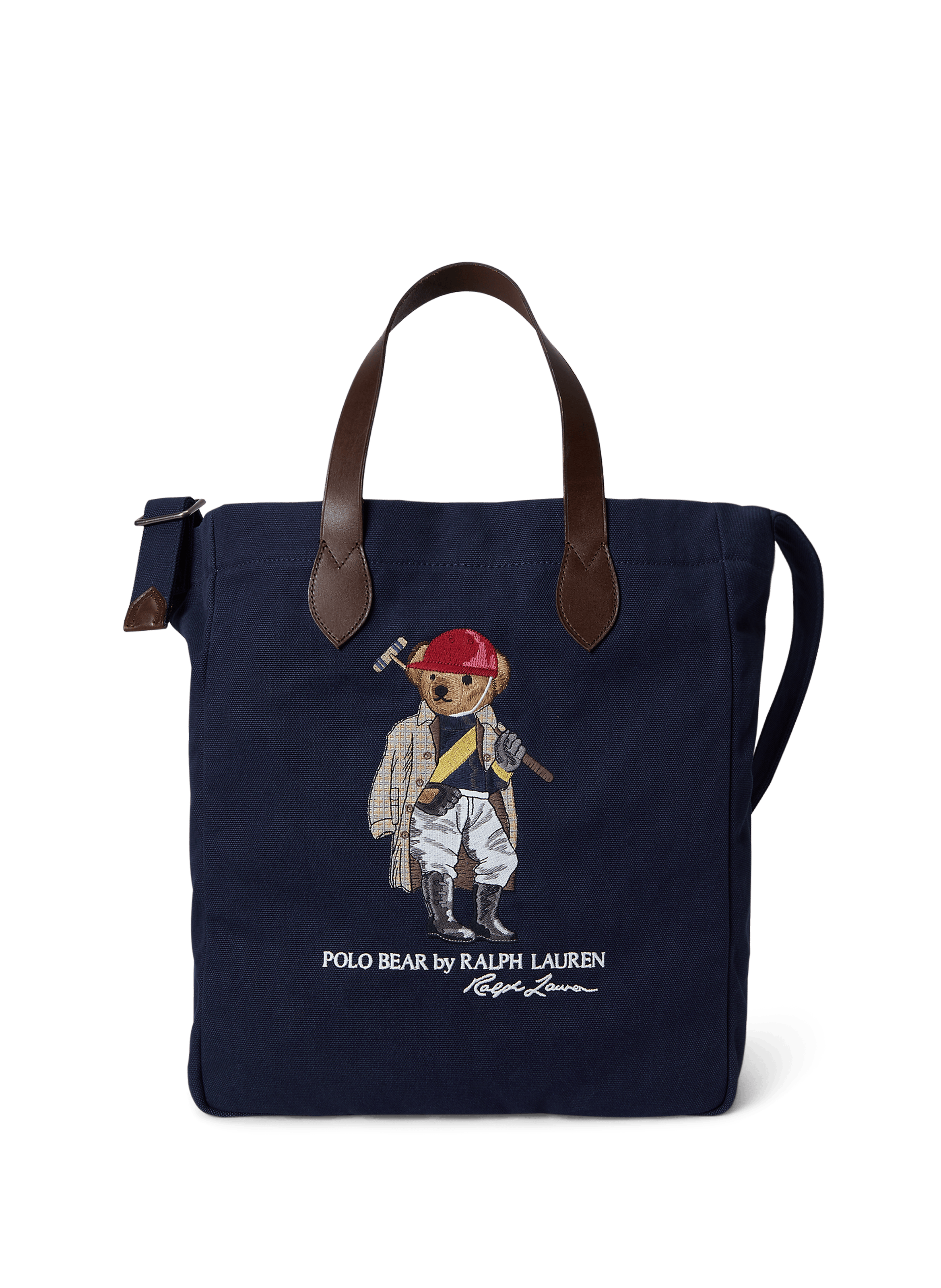 Sac en toile de coton à logo POLO RALPH LAUREN Bleu