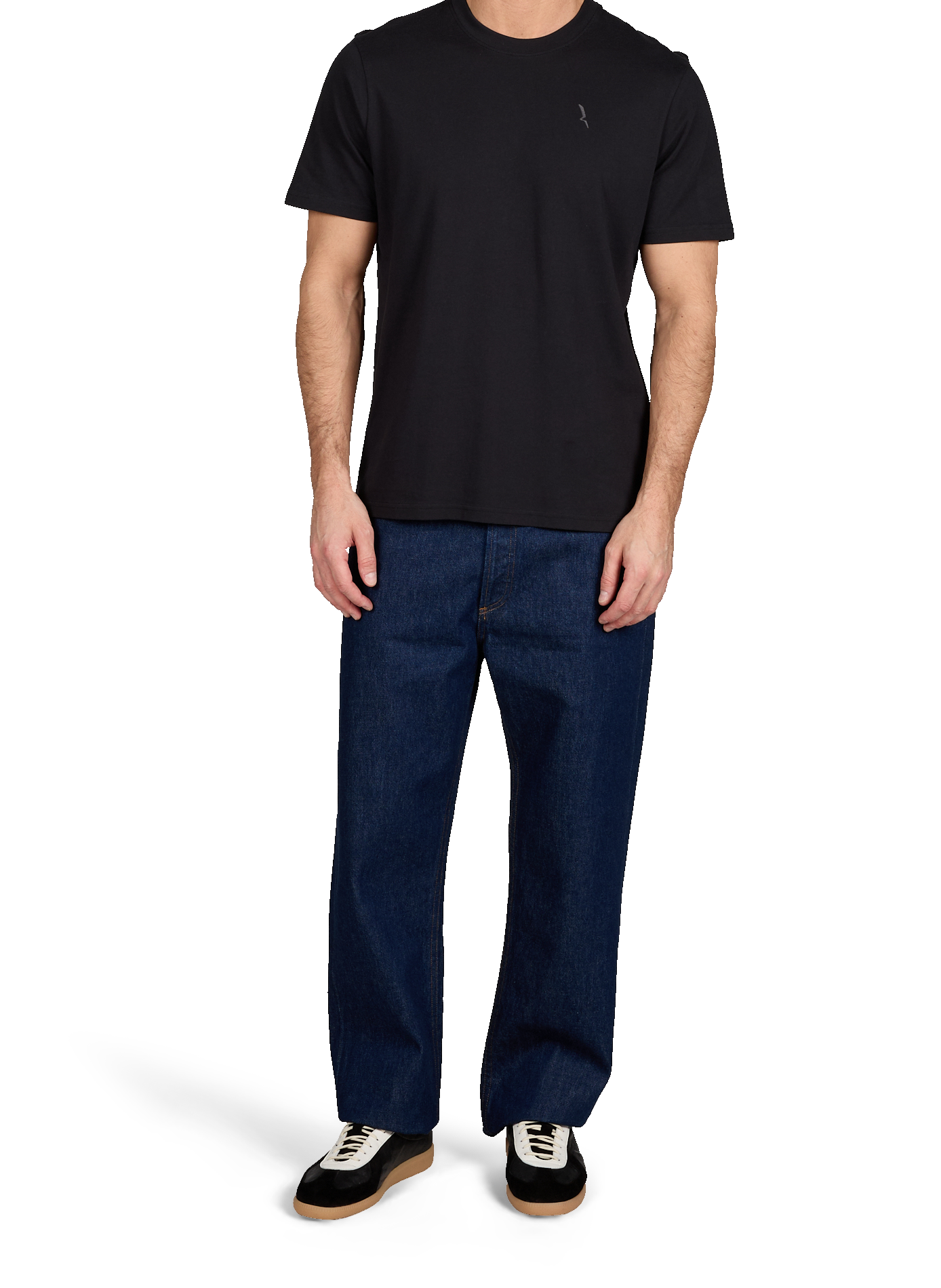 Cotton round-neck T-shirt AIGLE Black