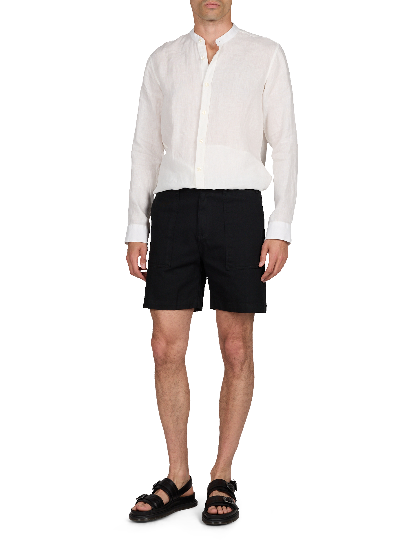 Short uni en coton LAFAURIE Noir