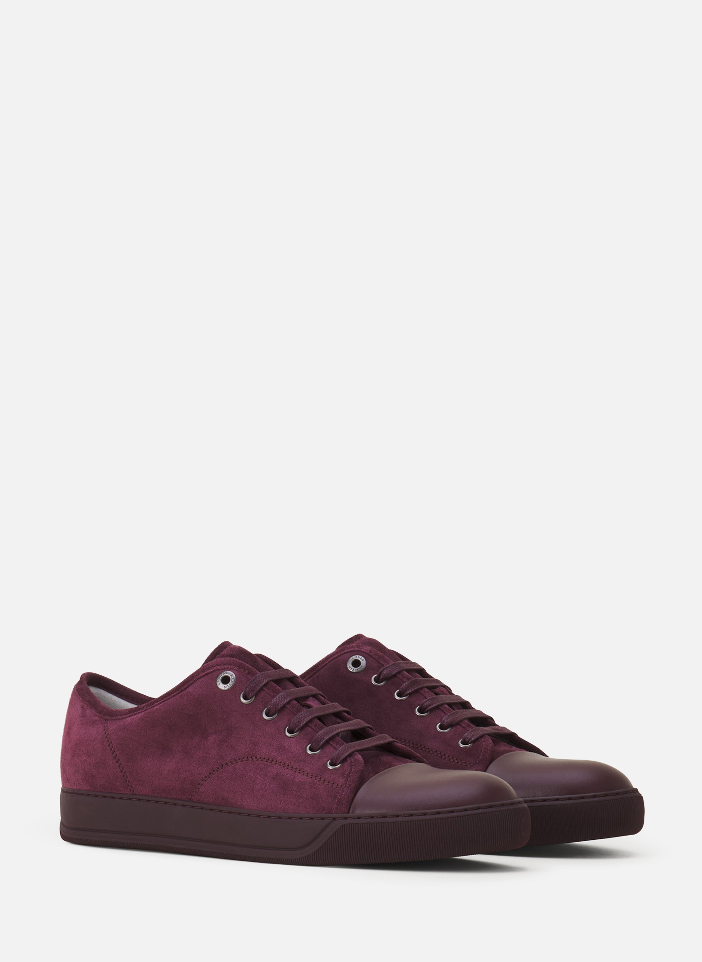 Sneakers dbb1 en cuir et suede LANVIN Marron