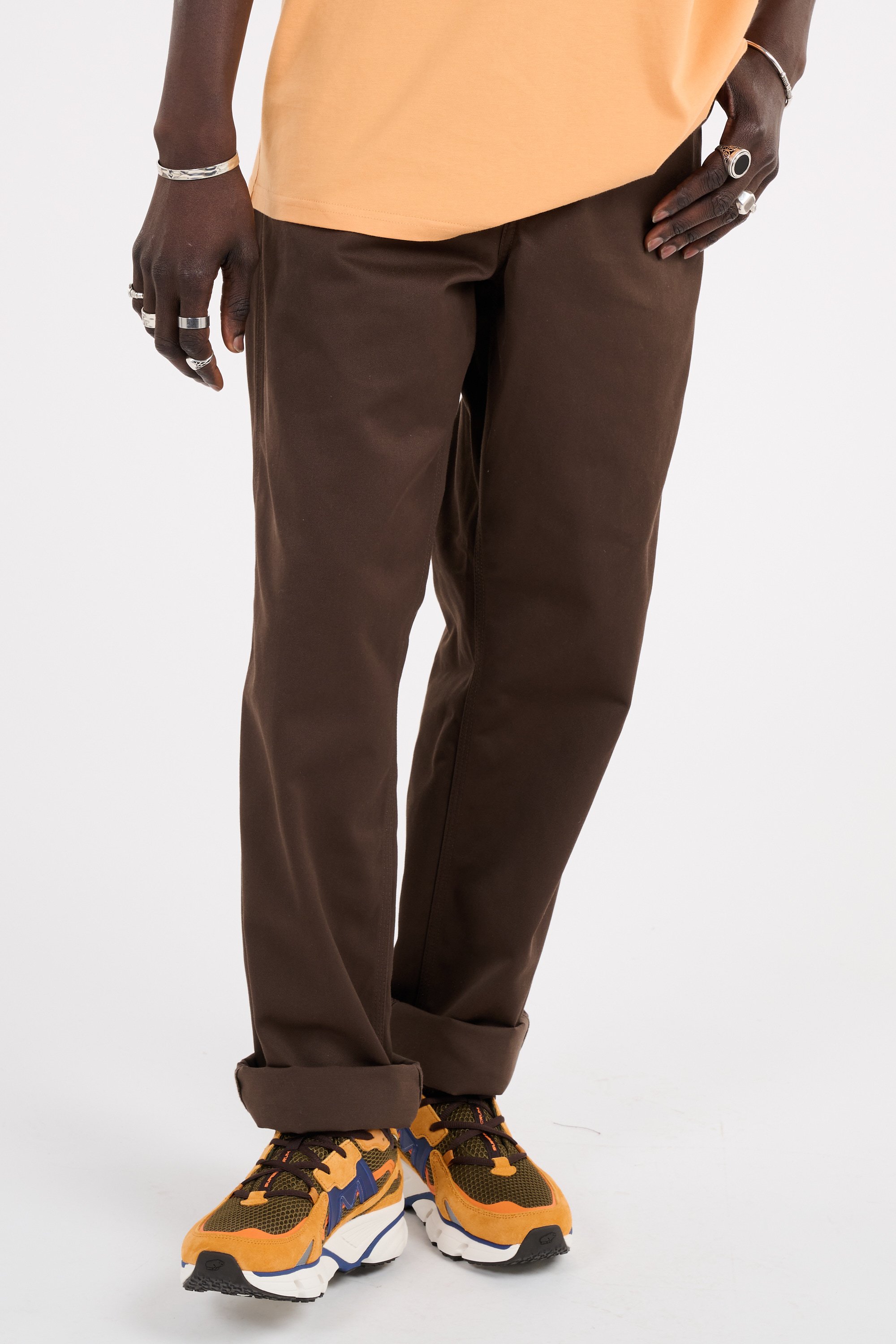 Pantalon simple pant CARHARTT WIP Marron