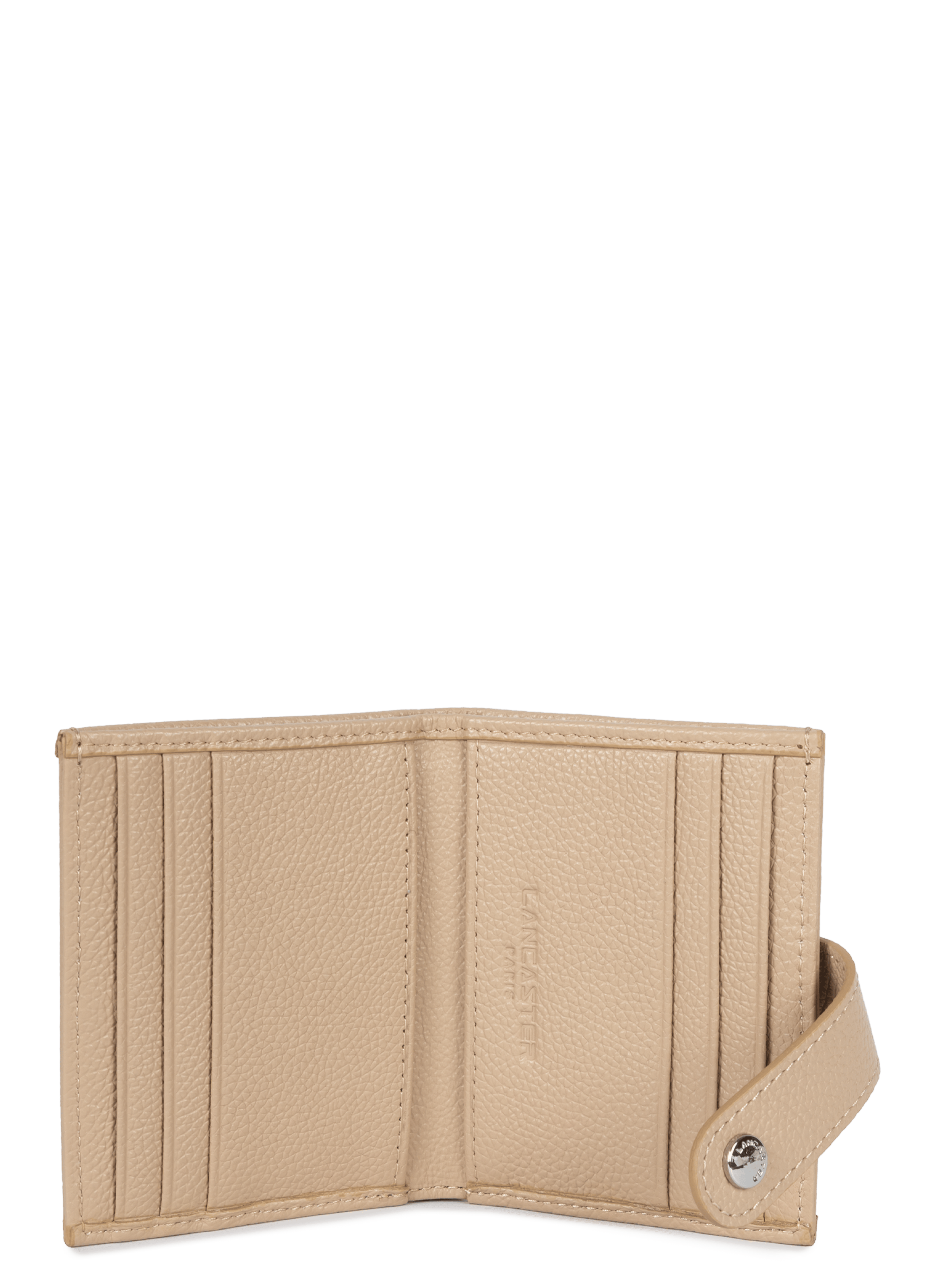 Card holder - foulonné pm LANCASTER Beige