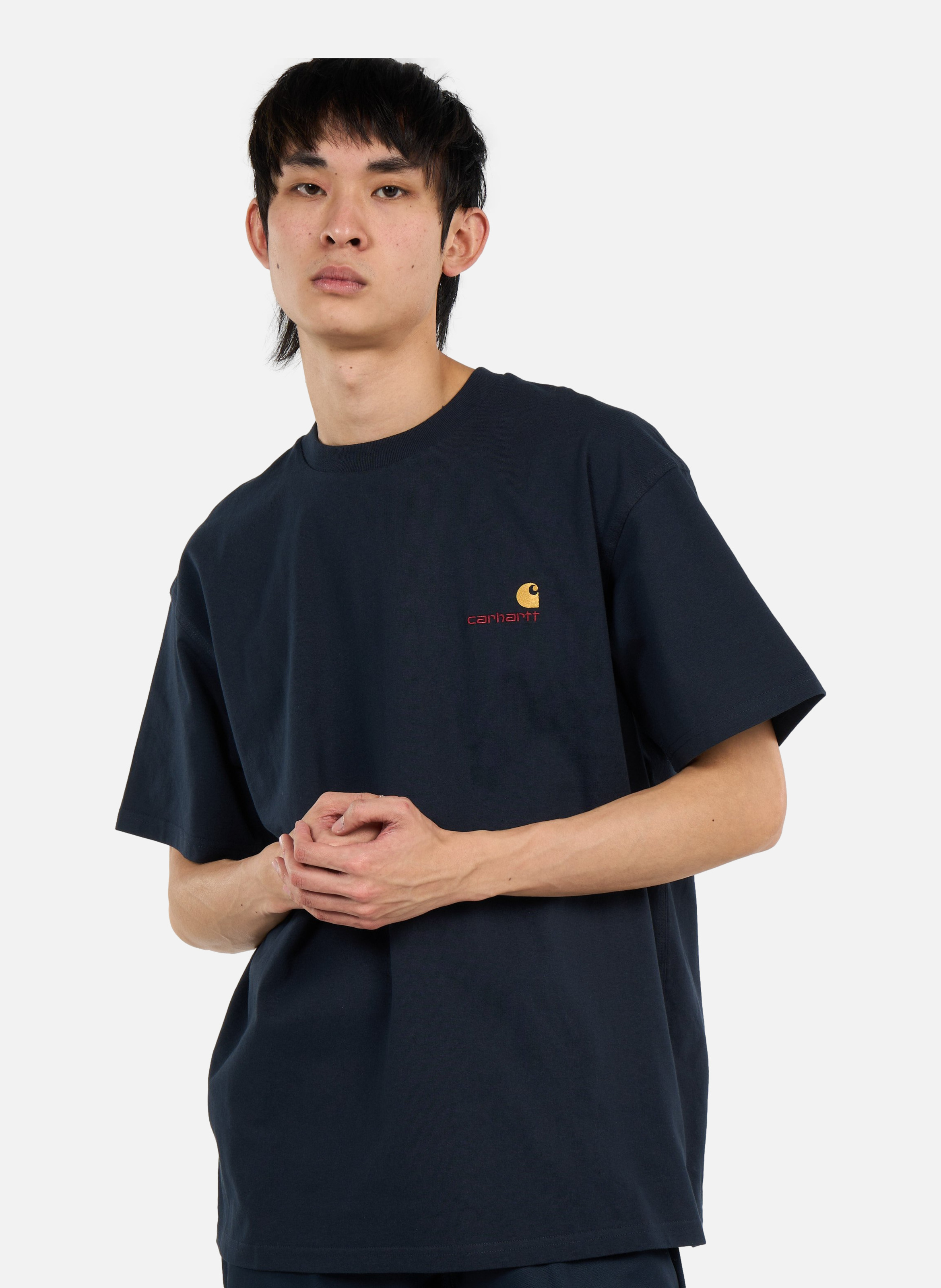T-shirt american script CARHARTT WIP Bleu