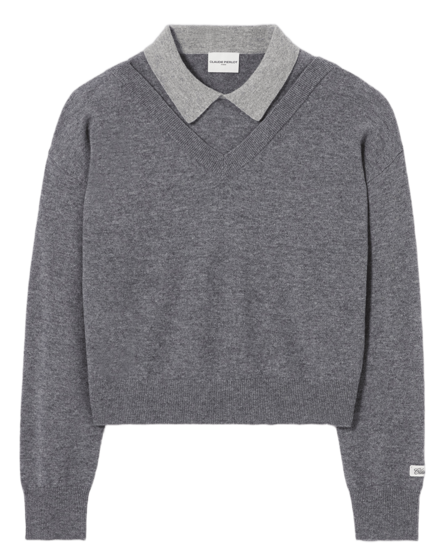 Pull oversize en laine CLAUDIE PIERLOT Gris