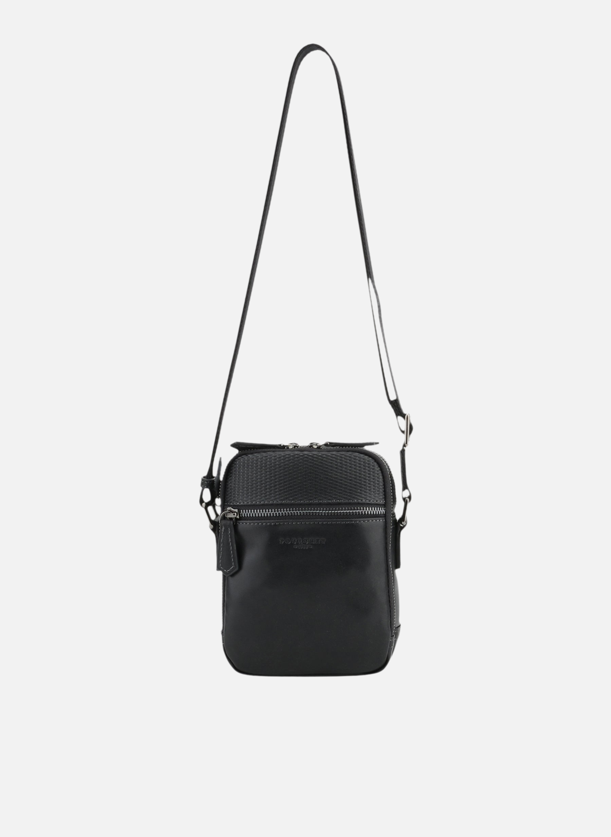 Raphael | sac porté travers en cuir de vachette POURCHET Noir