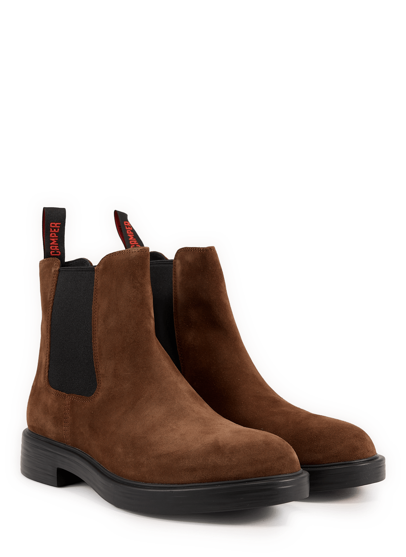 Bottines en cuir velours CAMPER Marron