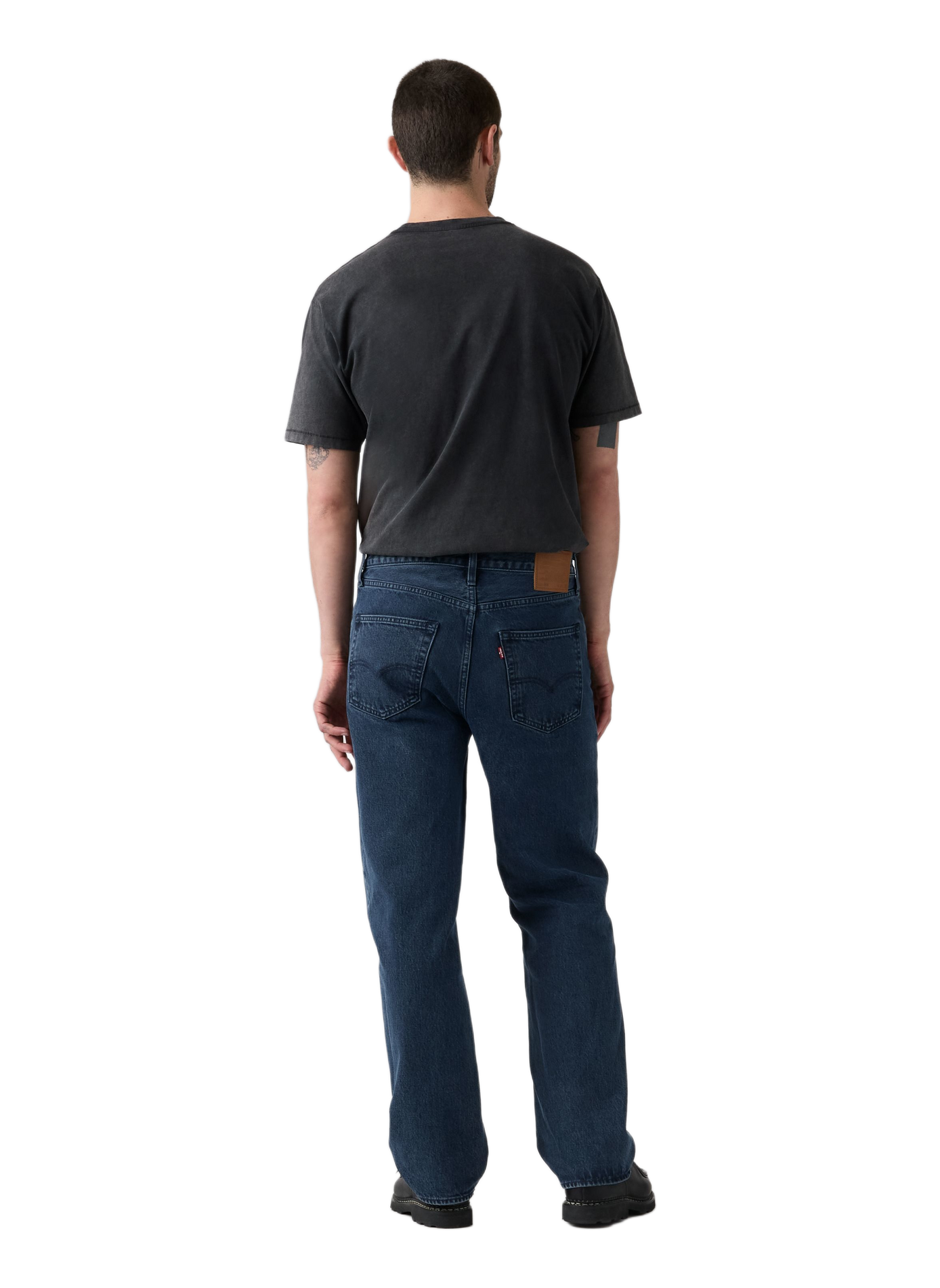 Gerade geschnittene weite Baumwoll-Jeans LEVI'S Blau