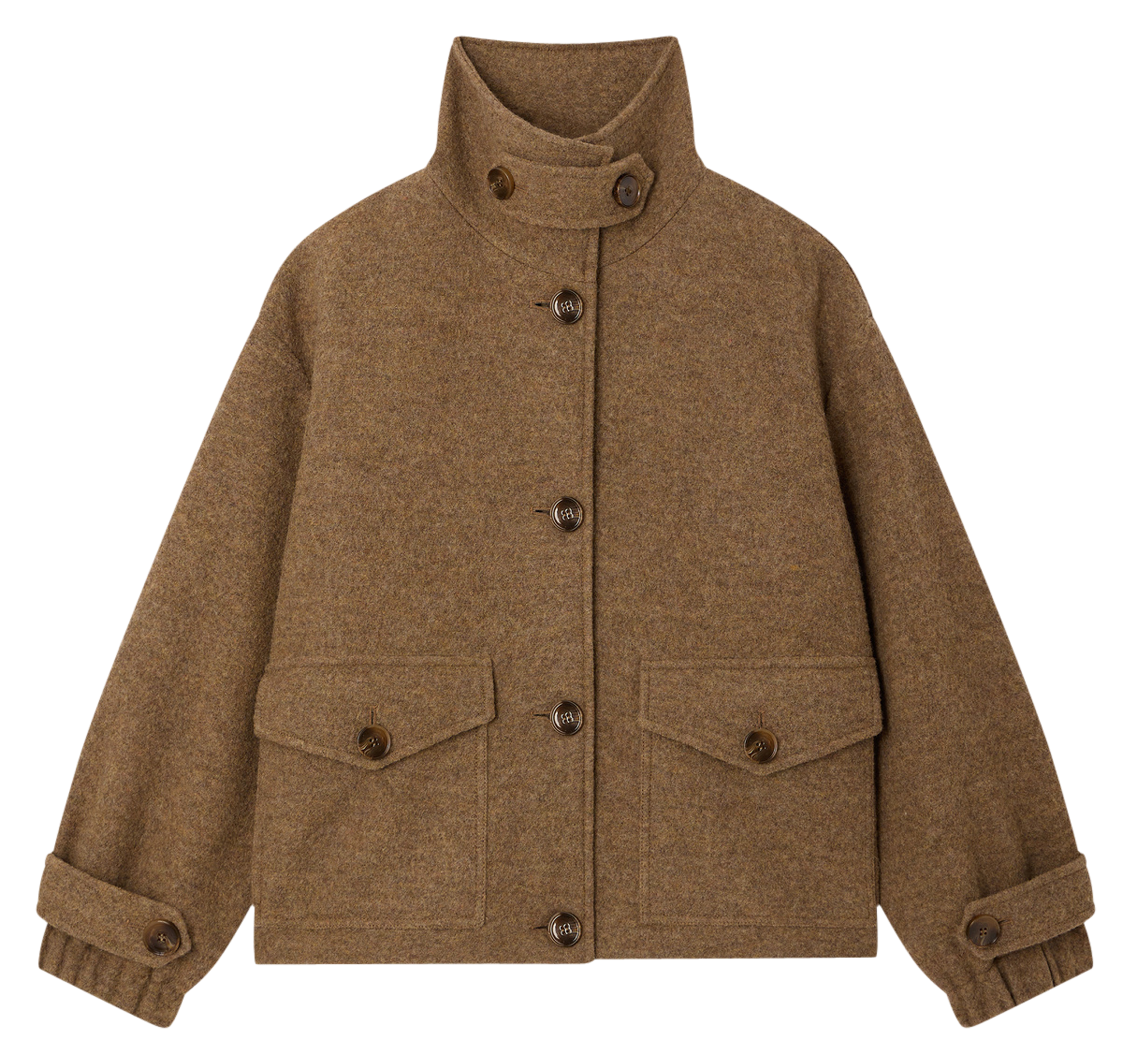 Manteau ample uni en laine hattson SESSUN Beige