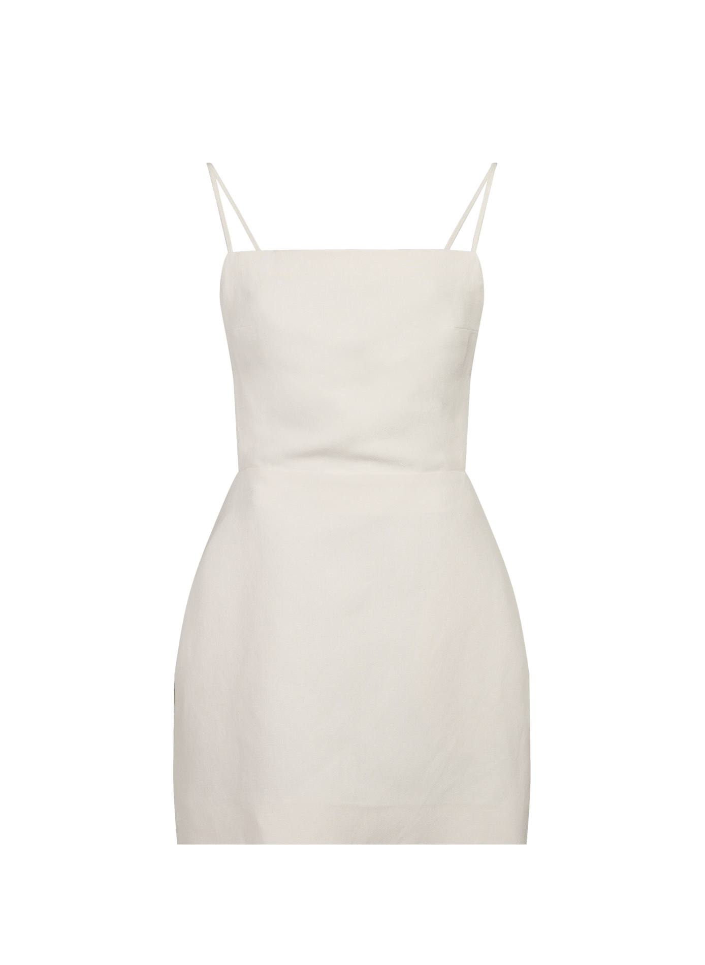 short dress with open back and thin straps CALVIN KLEIN COLLECTION White