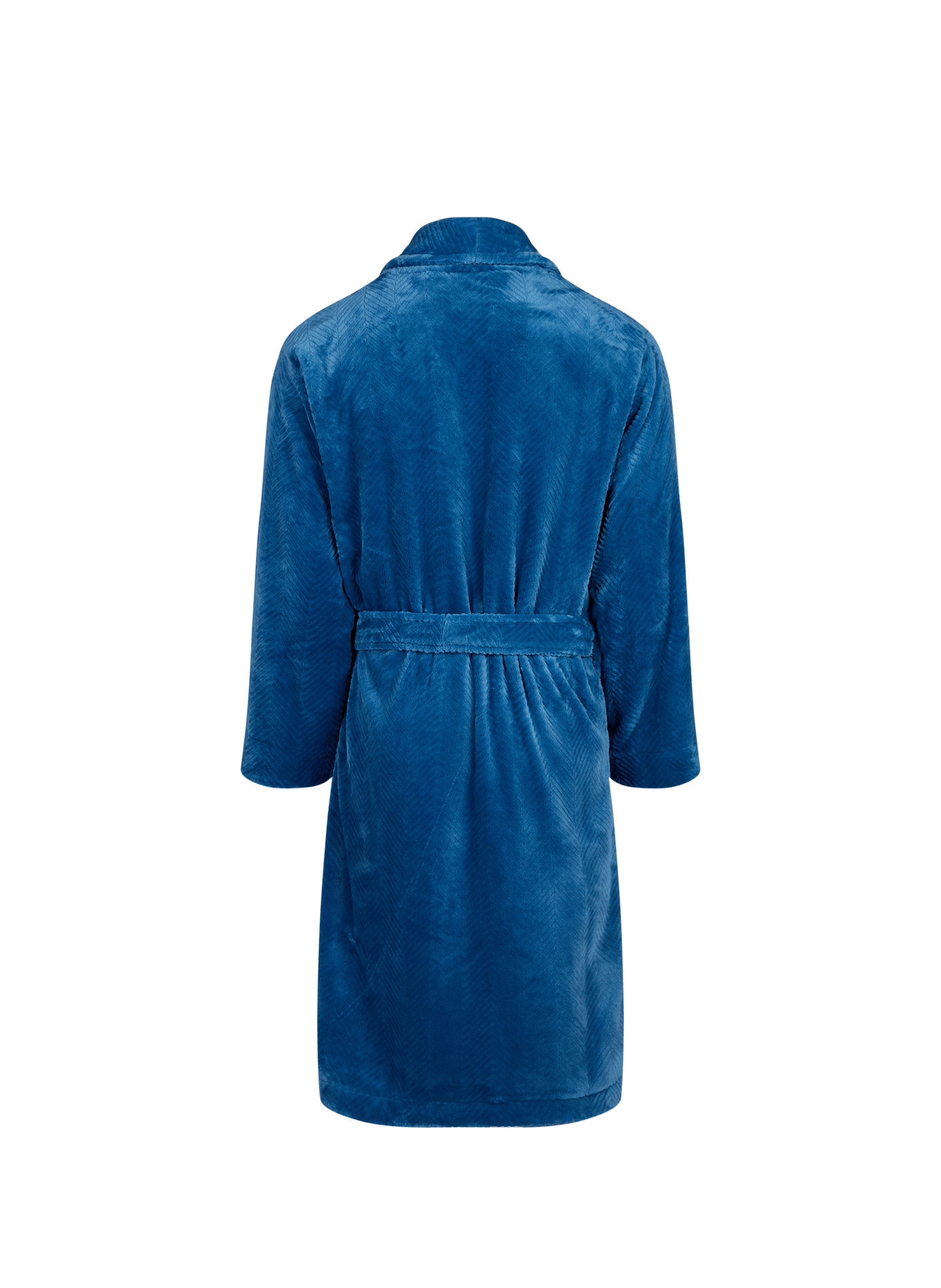Ribbed Everest Robe HOM Blue