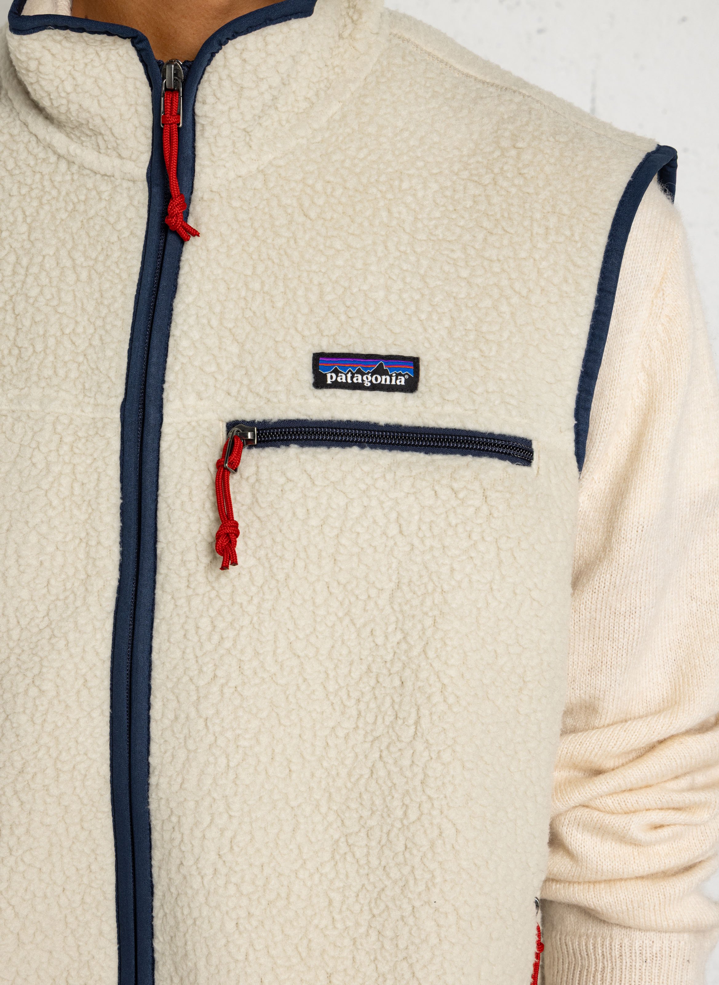 Rechte fleece met opstaande kraag PATAGONIA Beige