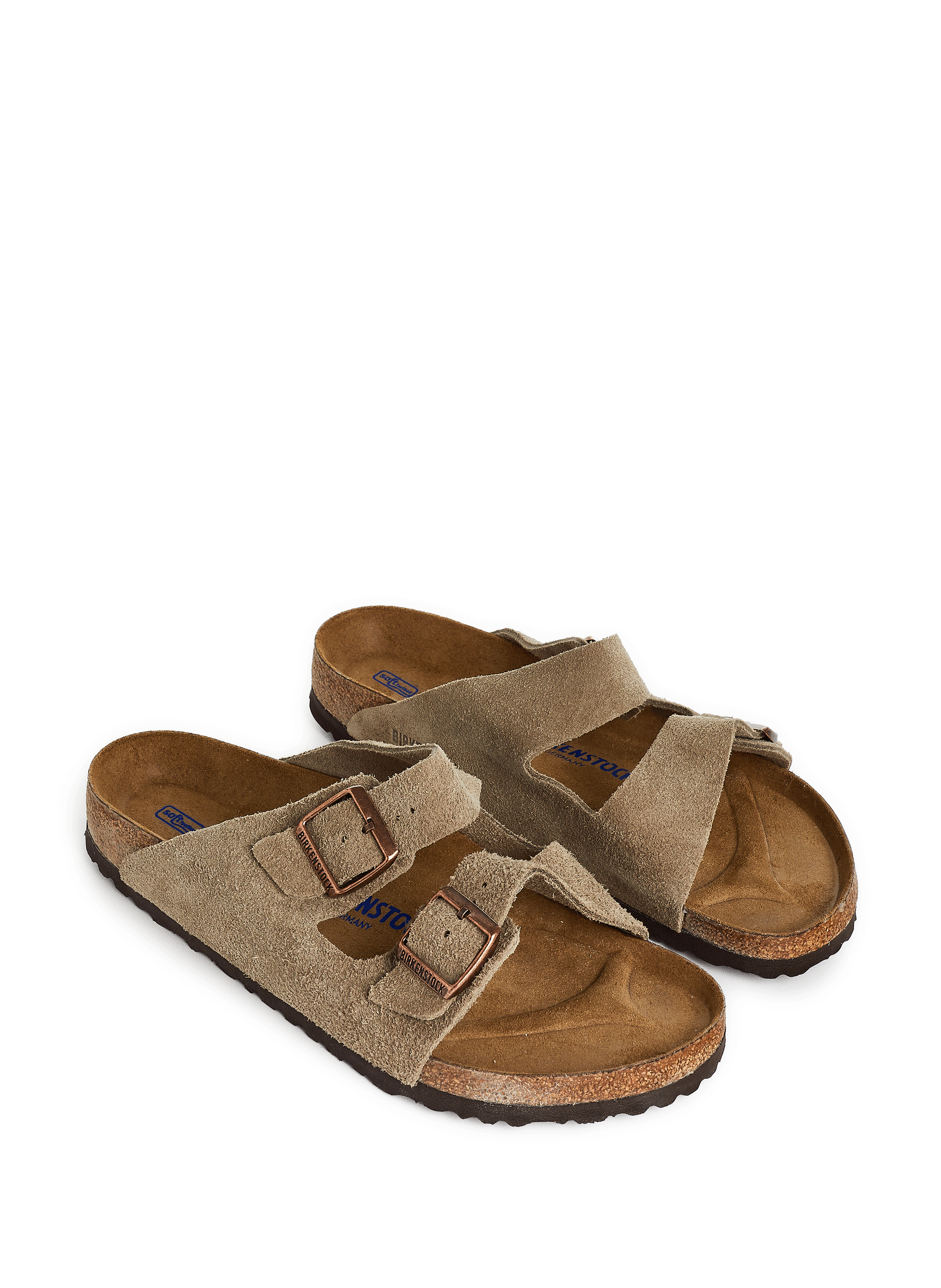 Arizona suede leather sandals BIRKENSTOCK Beige