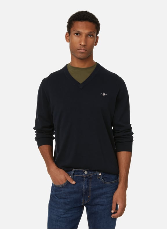 Gant men's sales v neck jumper