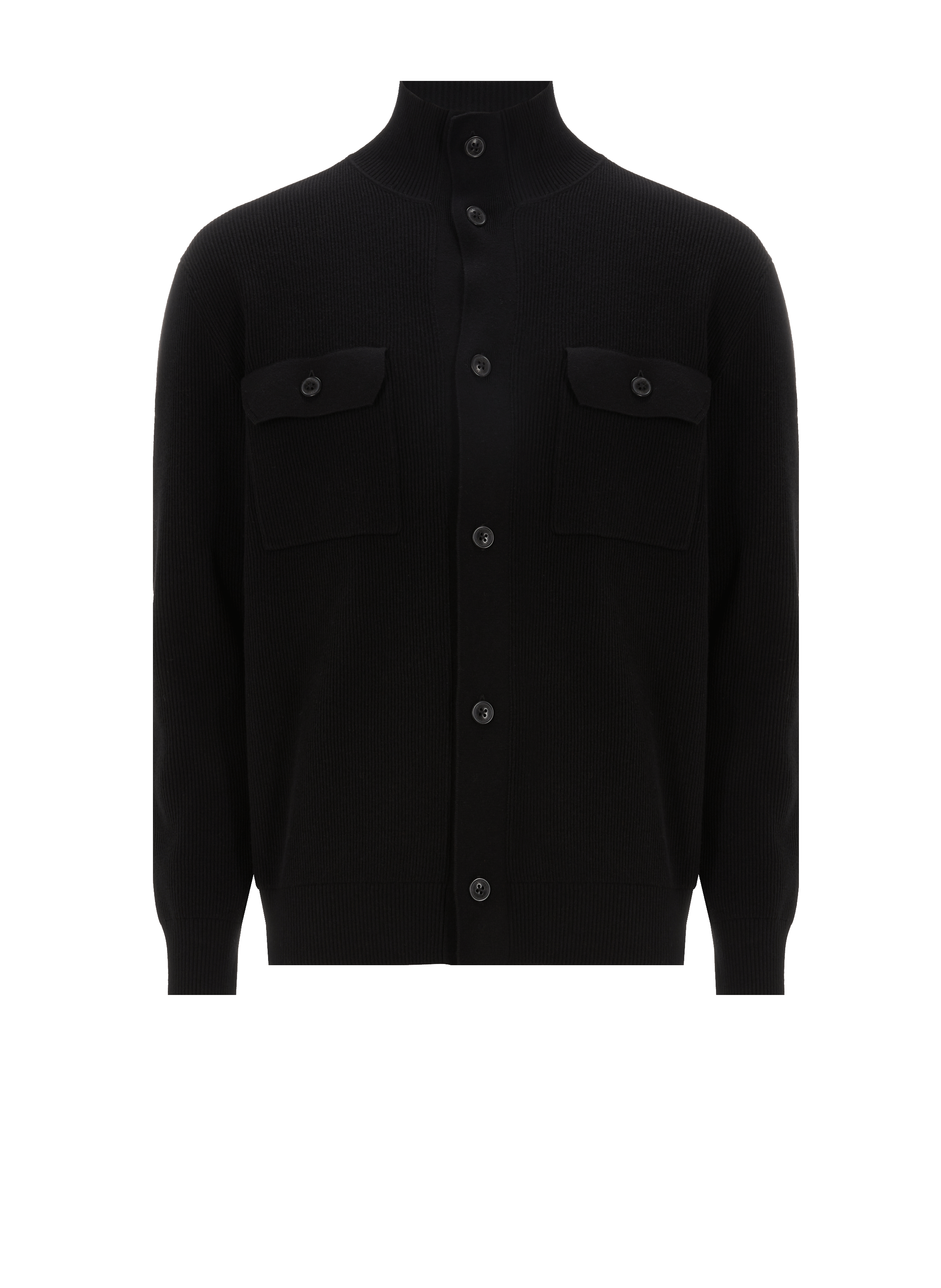 Cardigan col montant en coton