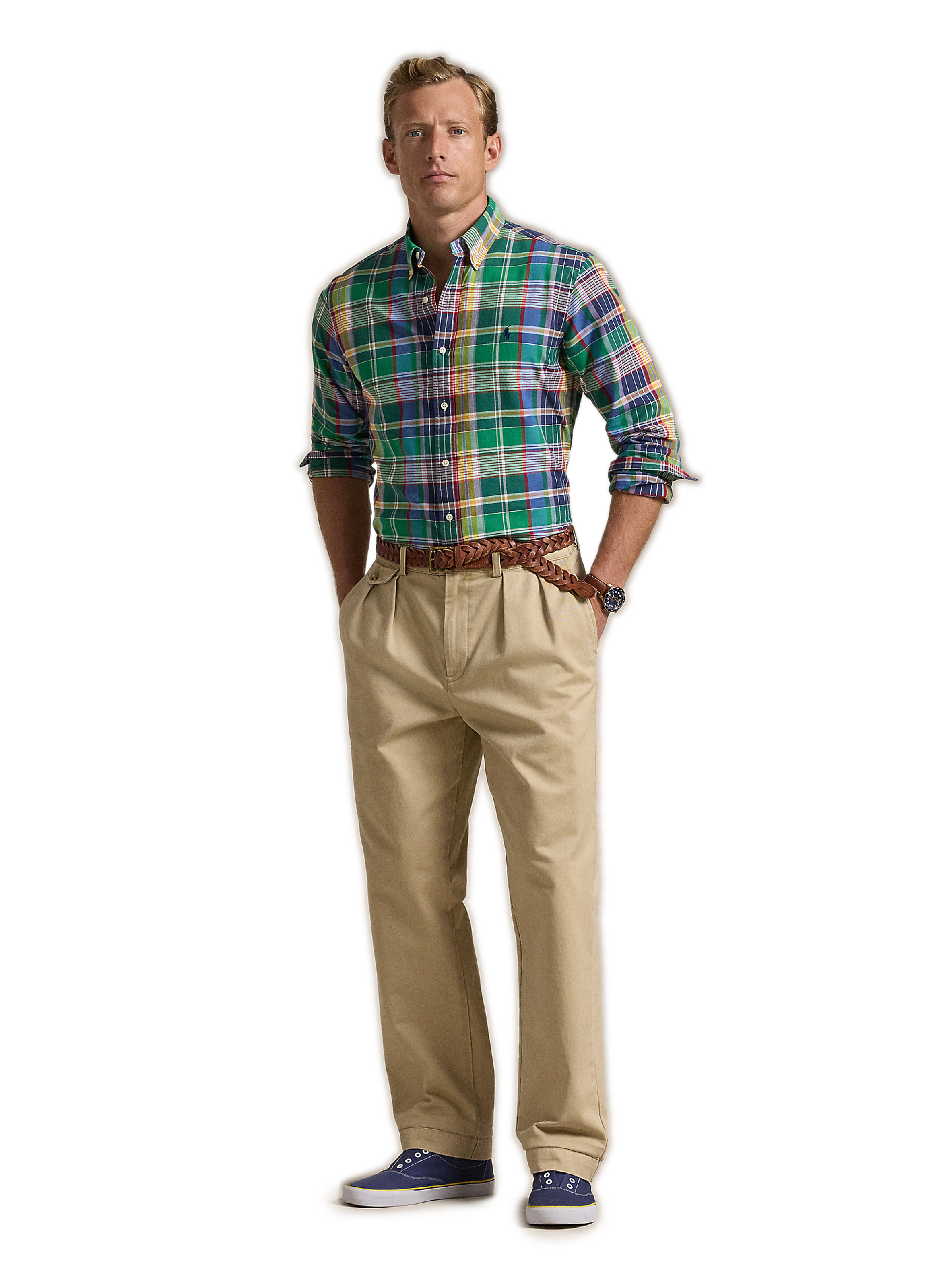 Check cotton Shirt POLO RALPH LAUREN Green