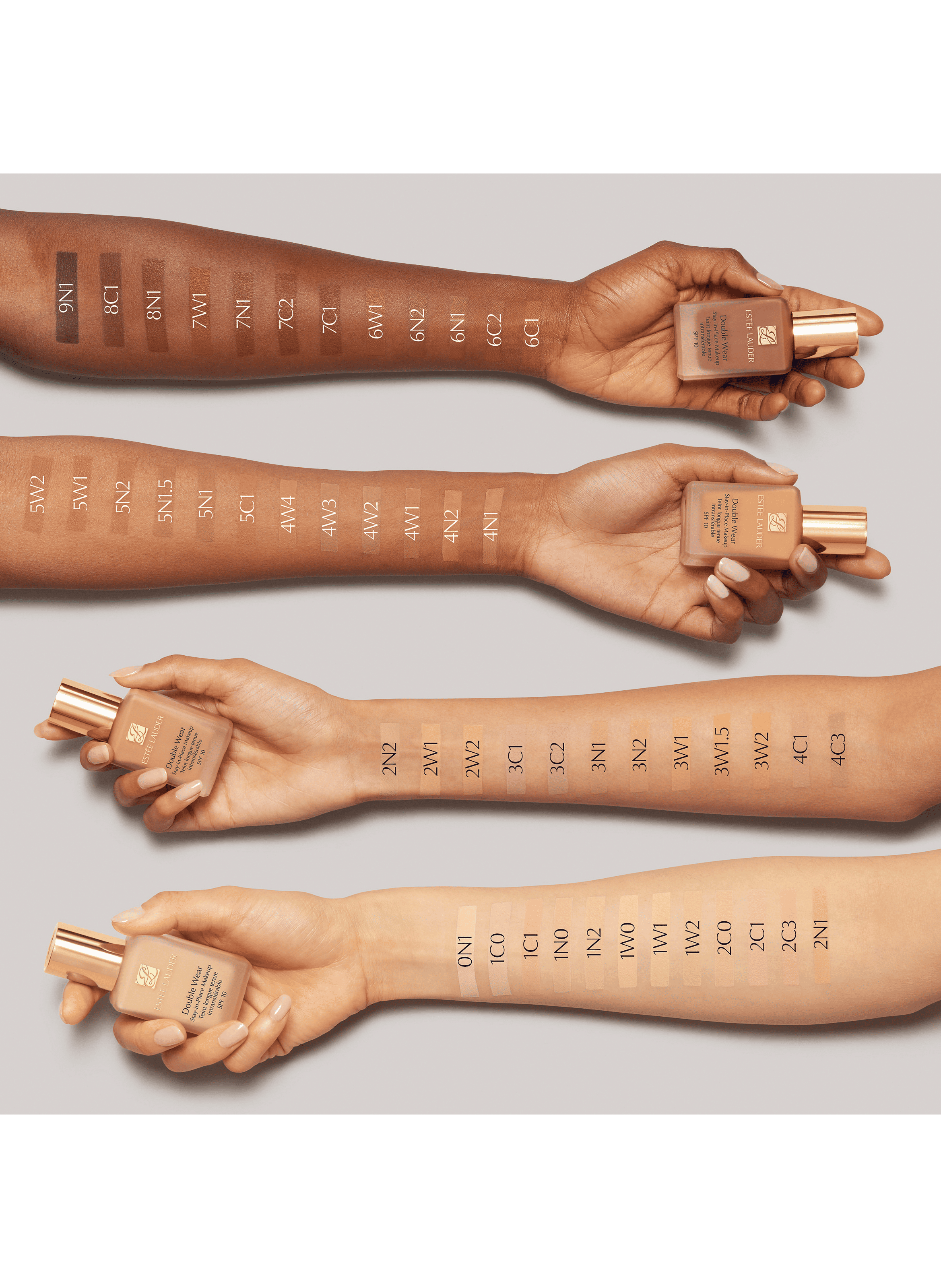 Double Wear - Stay-in-Place Foundation SPF 10 1n0 porcelain