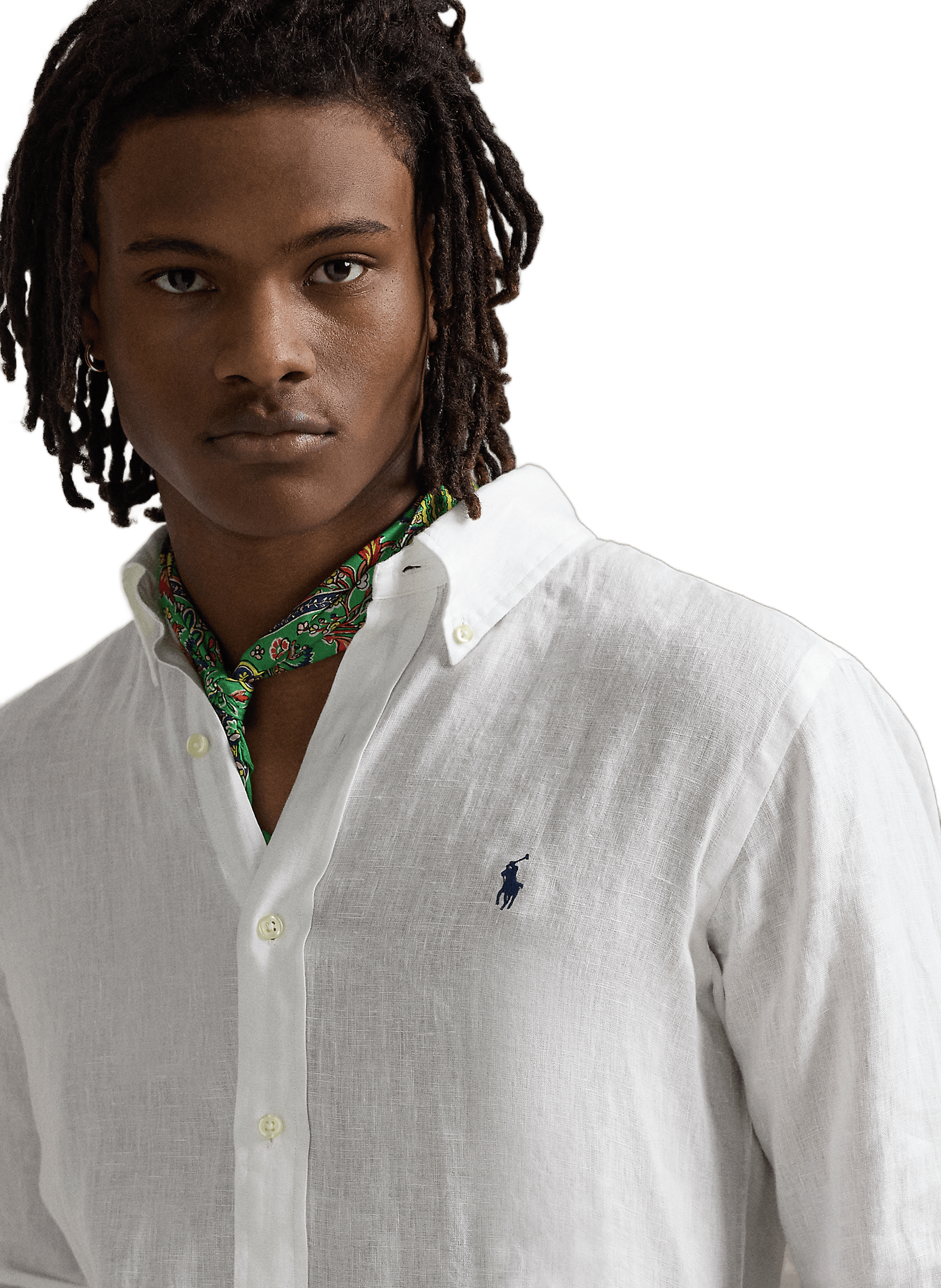 Chemise en lin POLO RALPH LAUREN Blanc