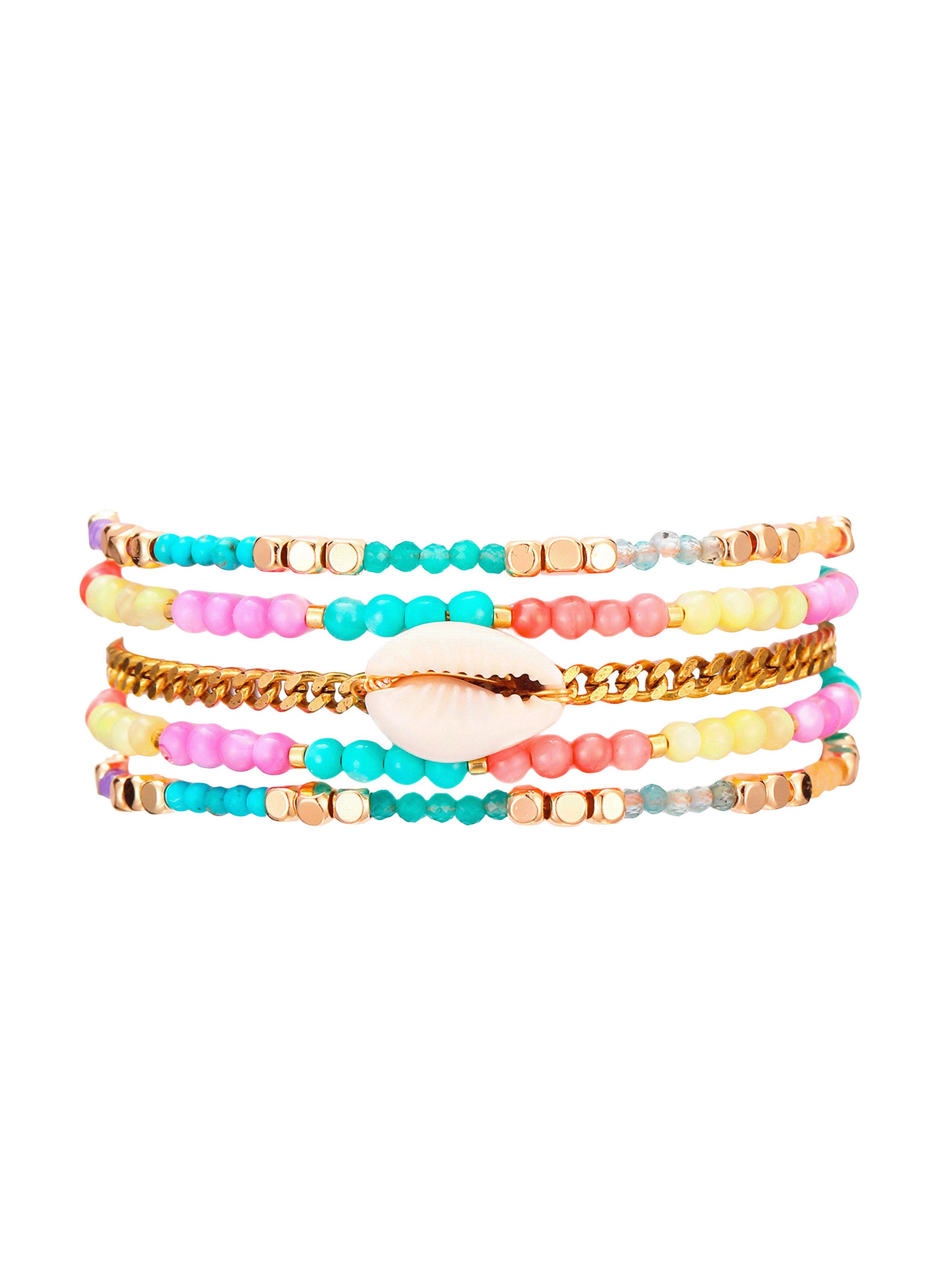 Manchette bracelet multiliens arklove HIPANEMA Multicolore