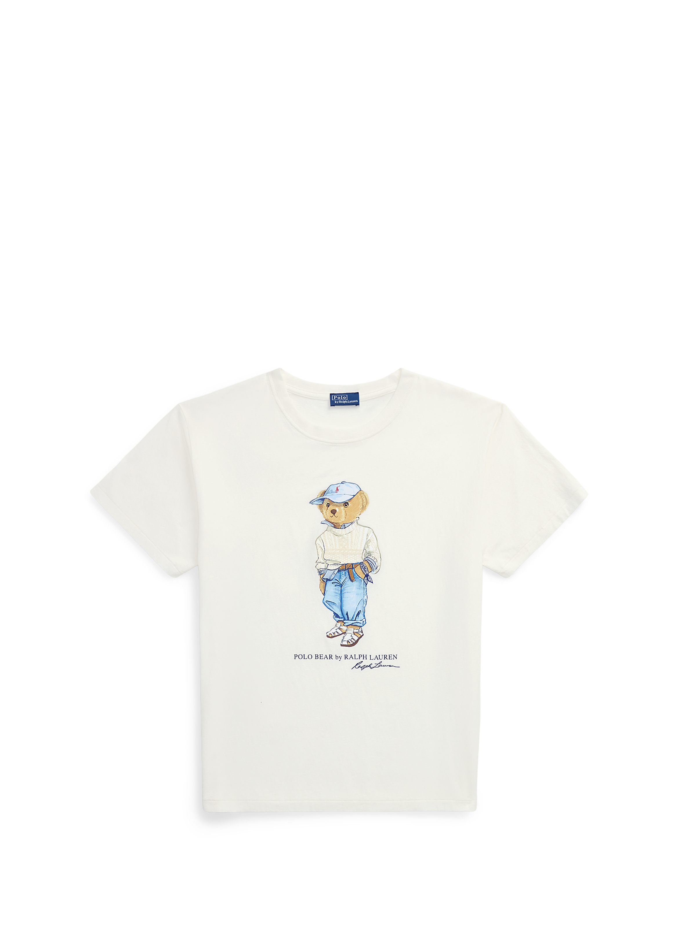 T-shirt imprimé en coton POLO RALPH LAUREN Blanc