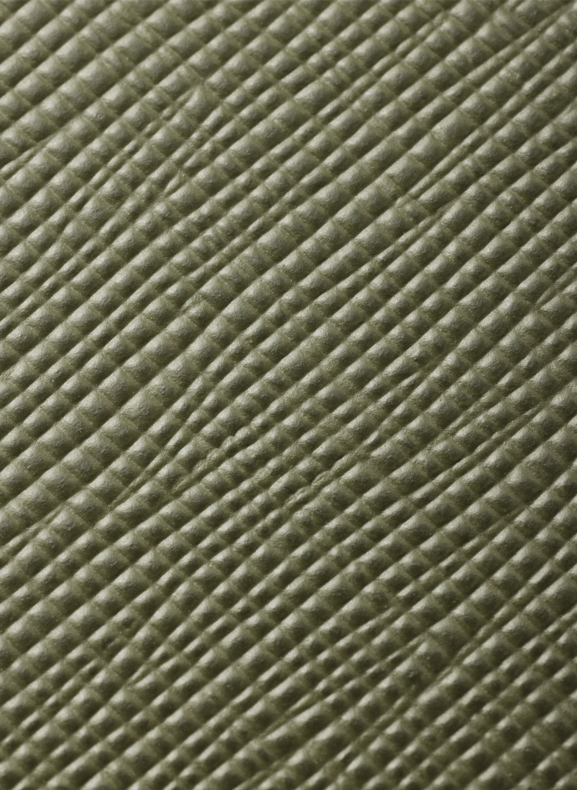 Coque pour iphone 16 pro max en cuir saffiano PRADA Vert