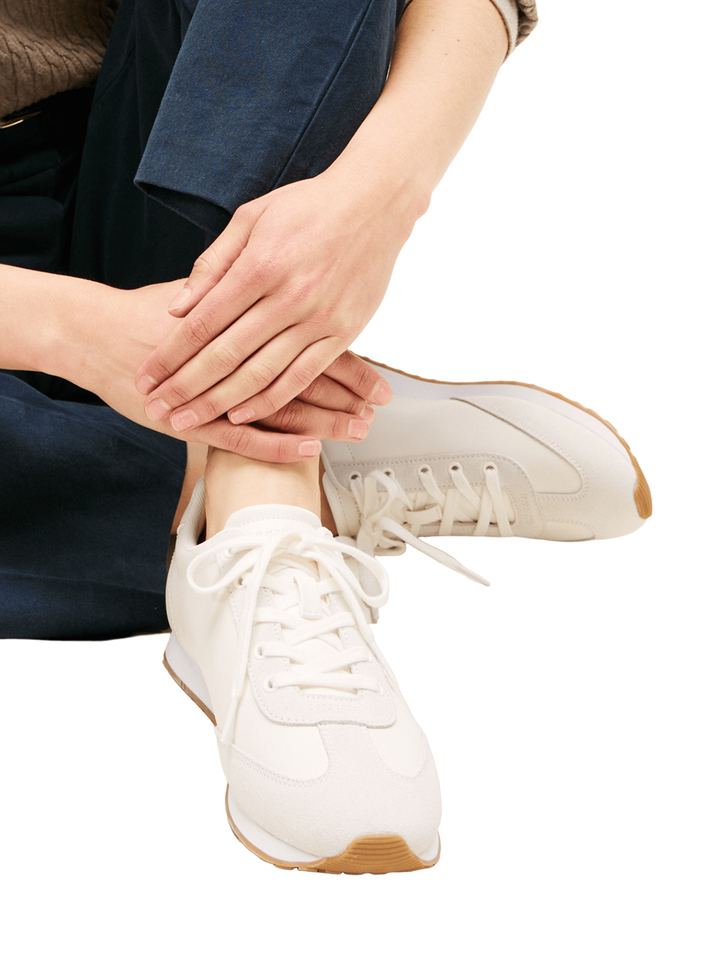 Baskets en cuir à logo TOMMY HILFIGER Beige