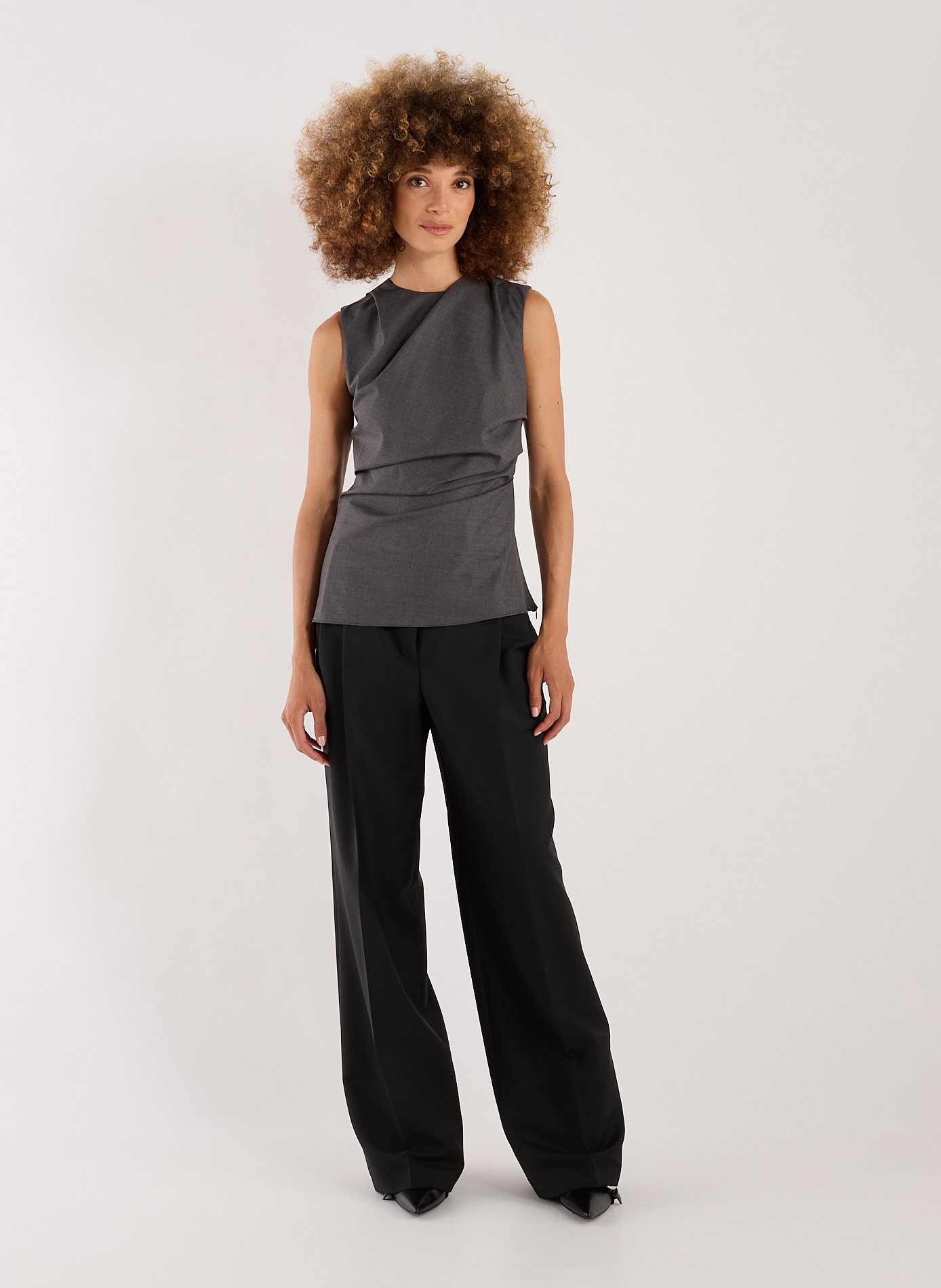 Top drapé ROHE FRAMES Gris