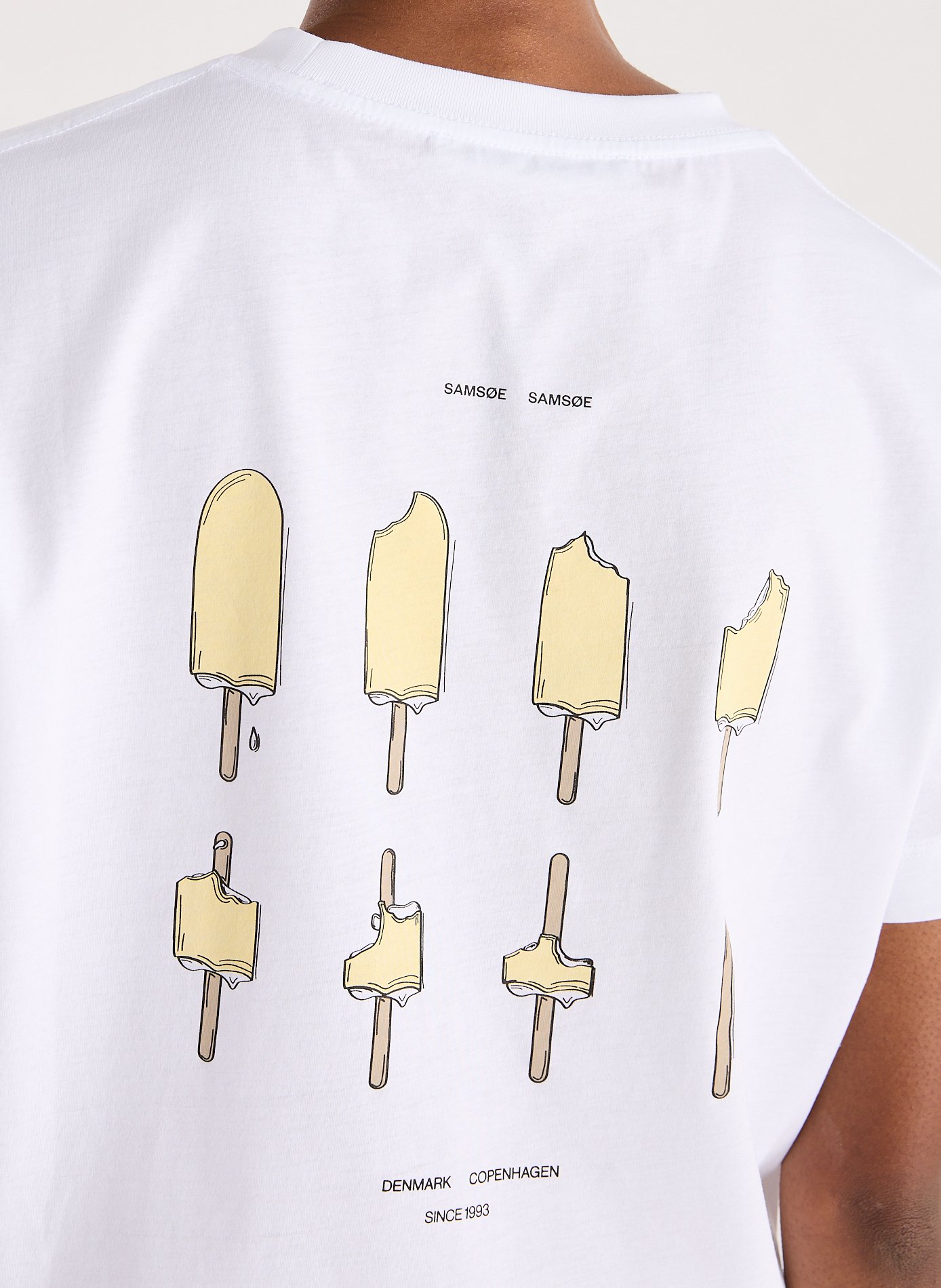 T-shirt Sacamino SS SAMSOE SAMSOE Blanc