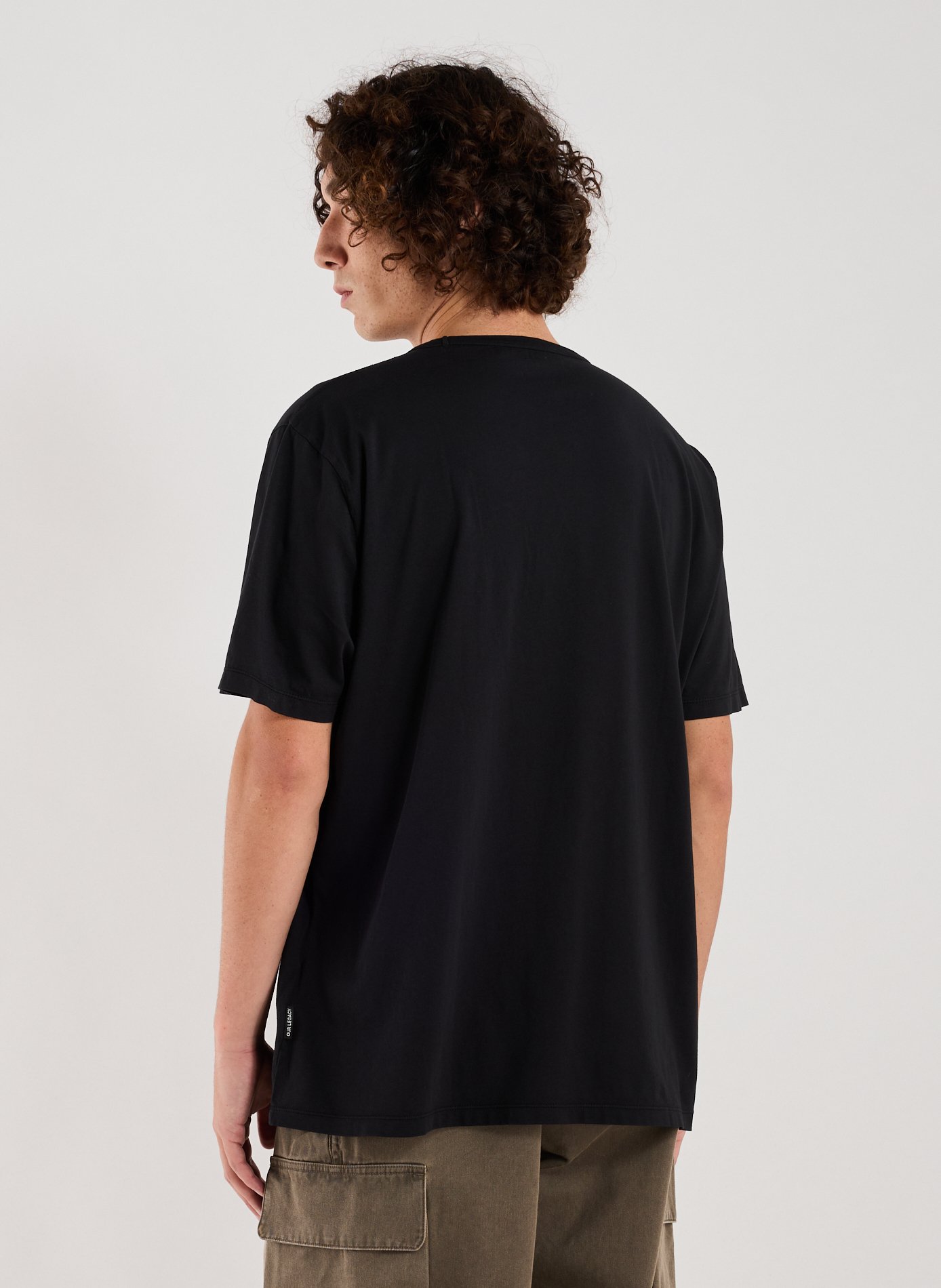 Straight-fit cotton T-shirt Black
