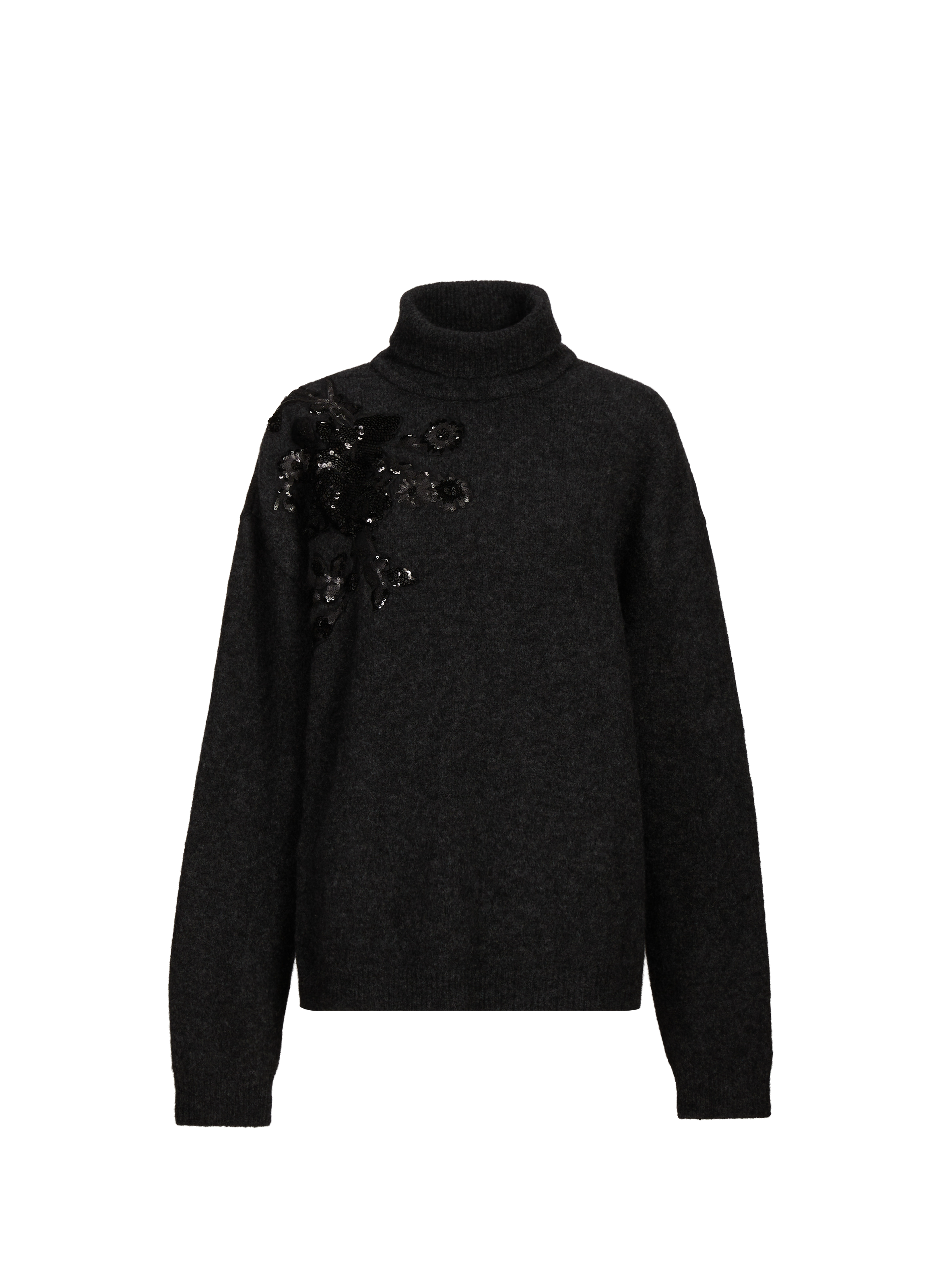 MARQUES ALMEIDA Pull col roulé en laine mélangée Gris