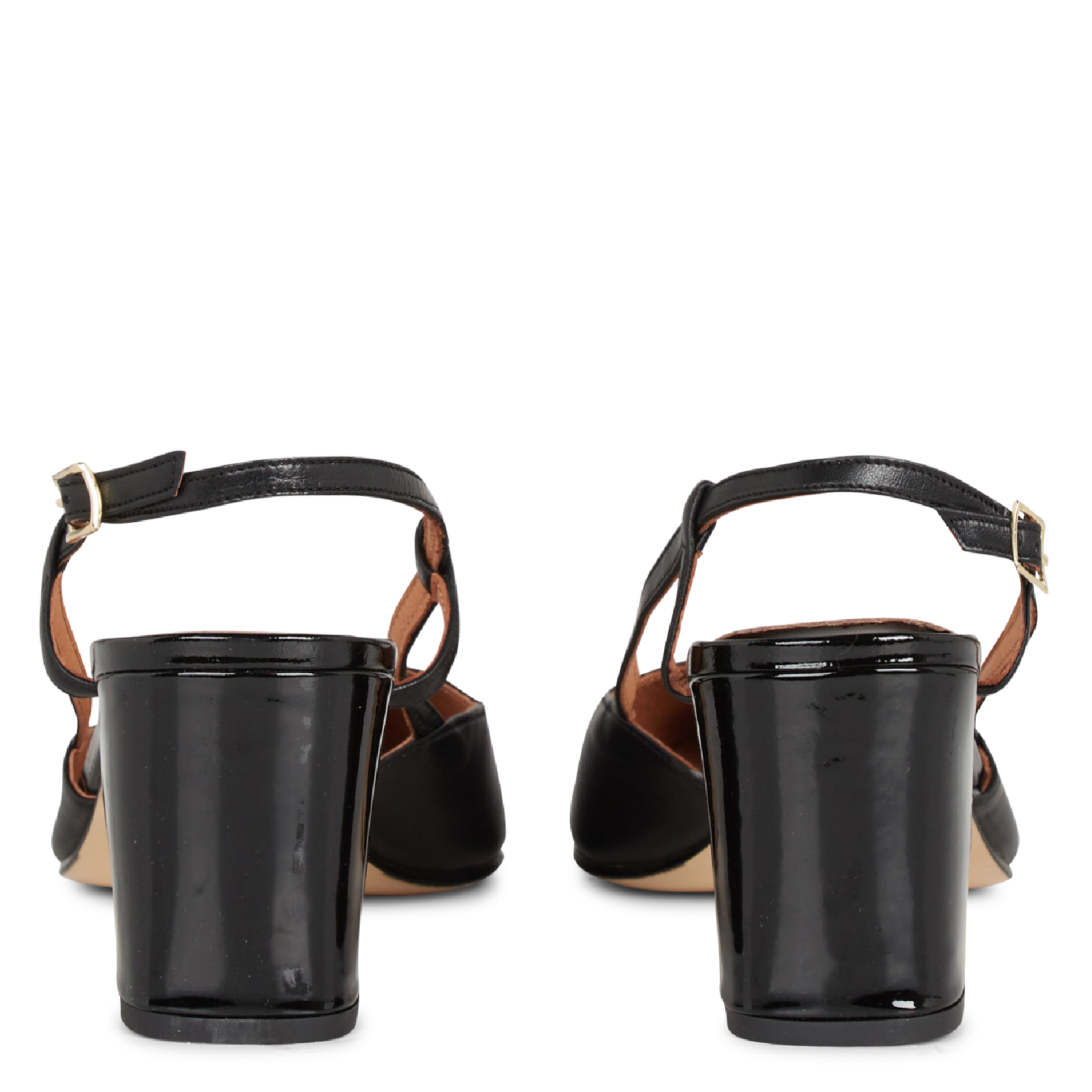 Babies à talons en cuir vernis dhapop JONAK Noir