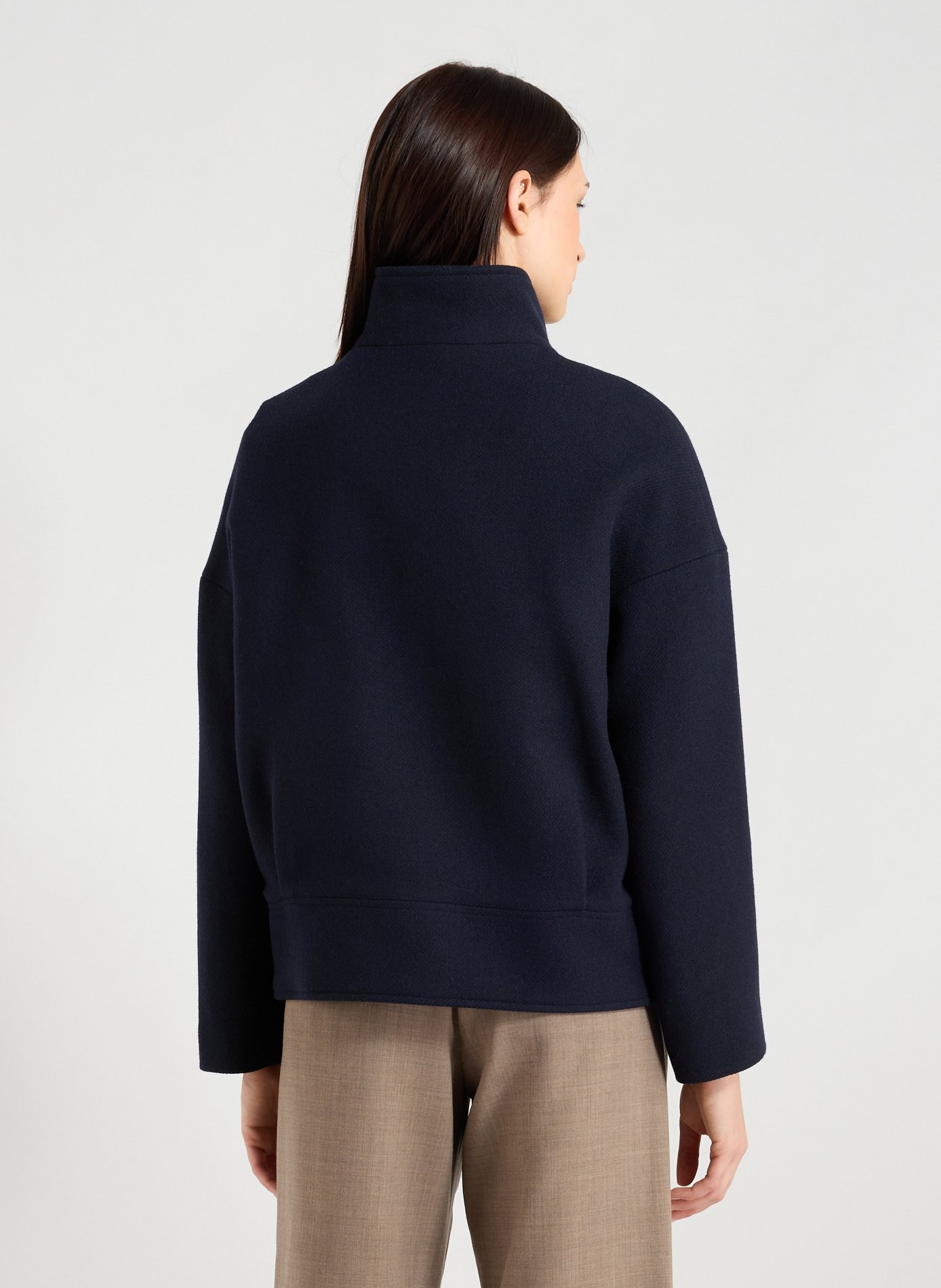 Oversized wool blend coat TRENCH & COAT Blue