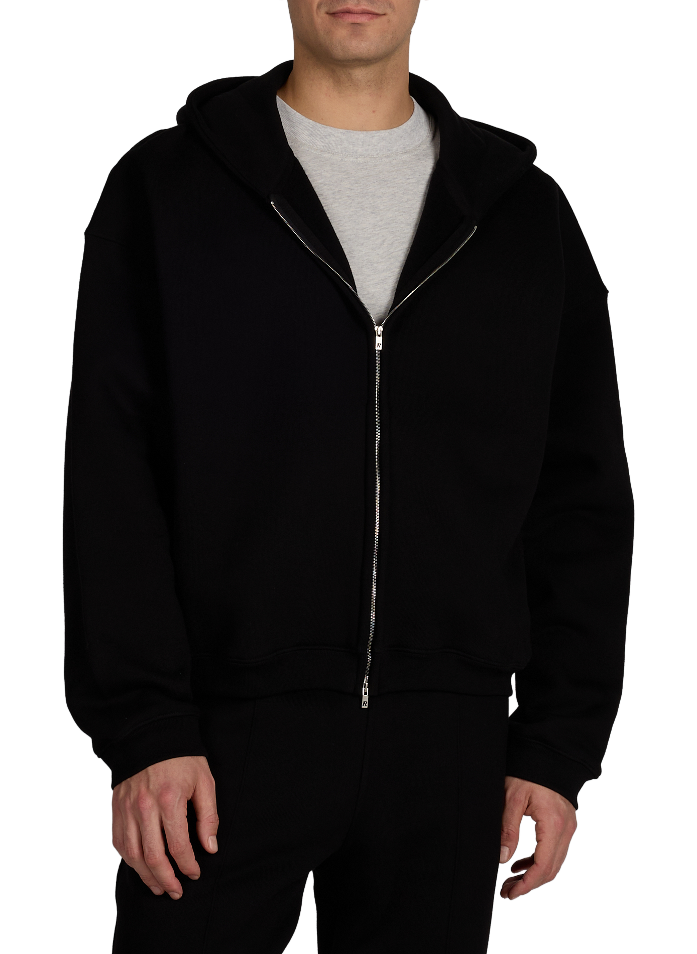 Oversized cotton hoodie REPRESENT Black