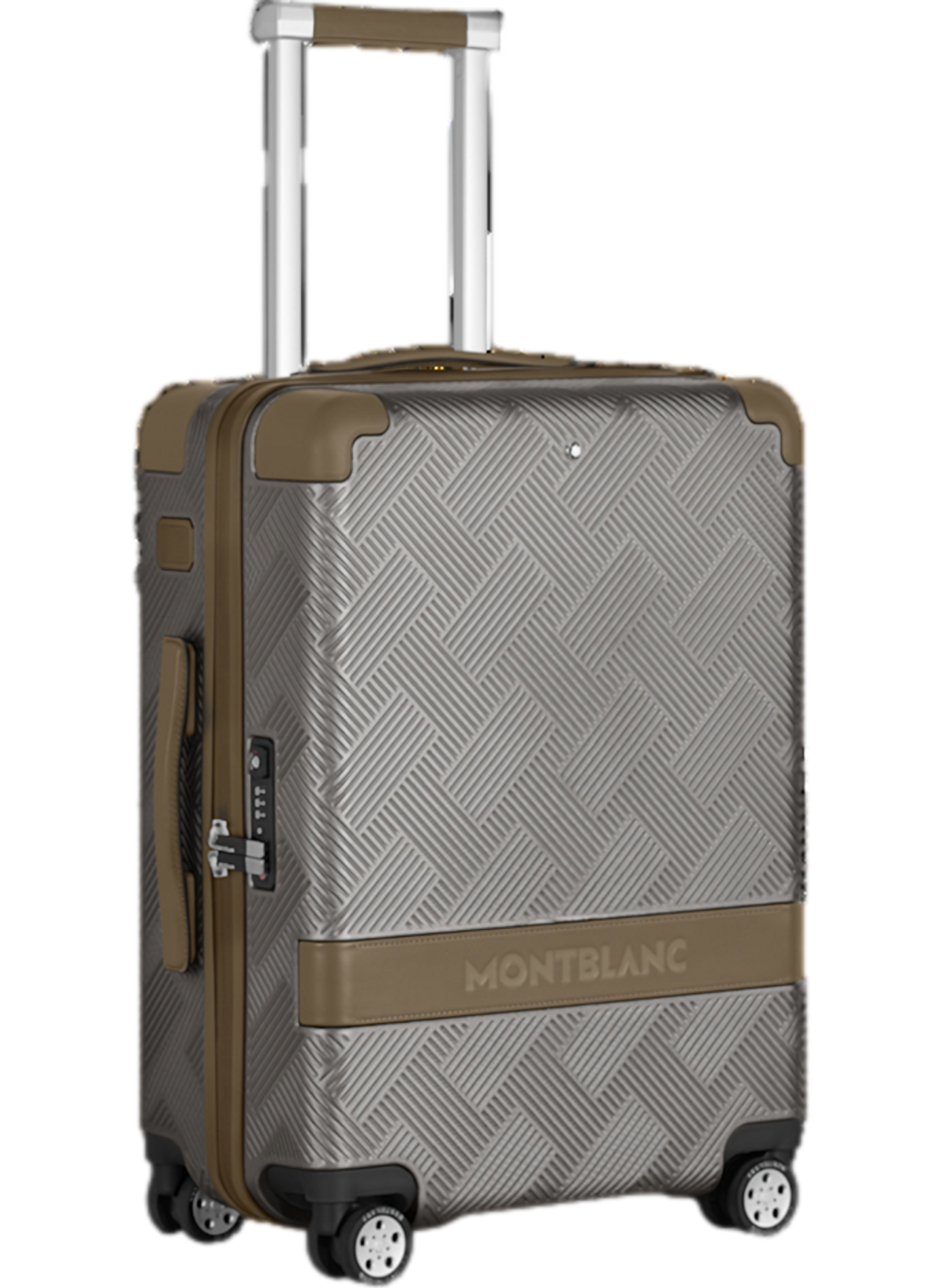 Valise à motif en polycarbonate MONTBLANC Argent