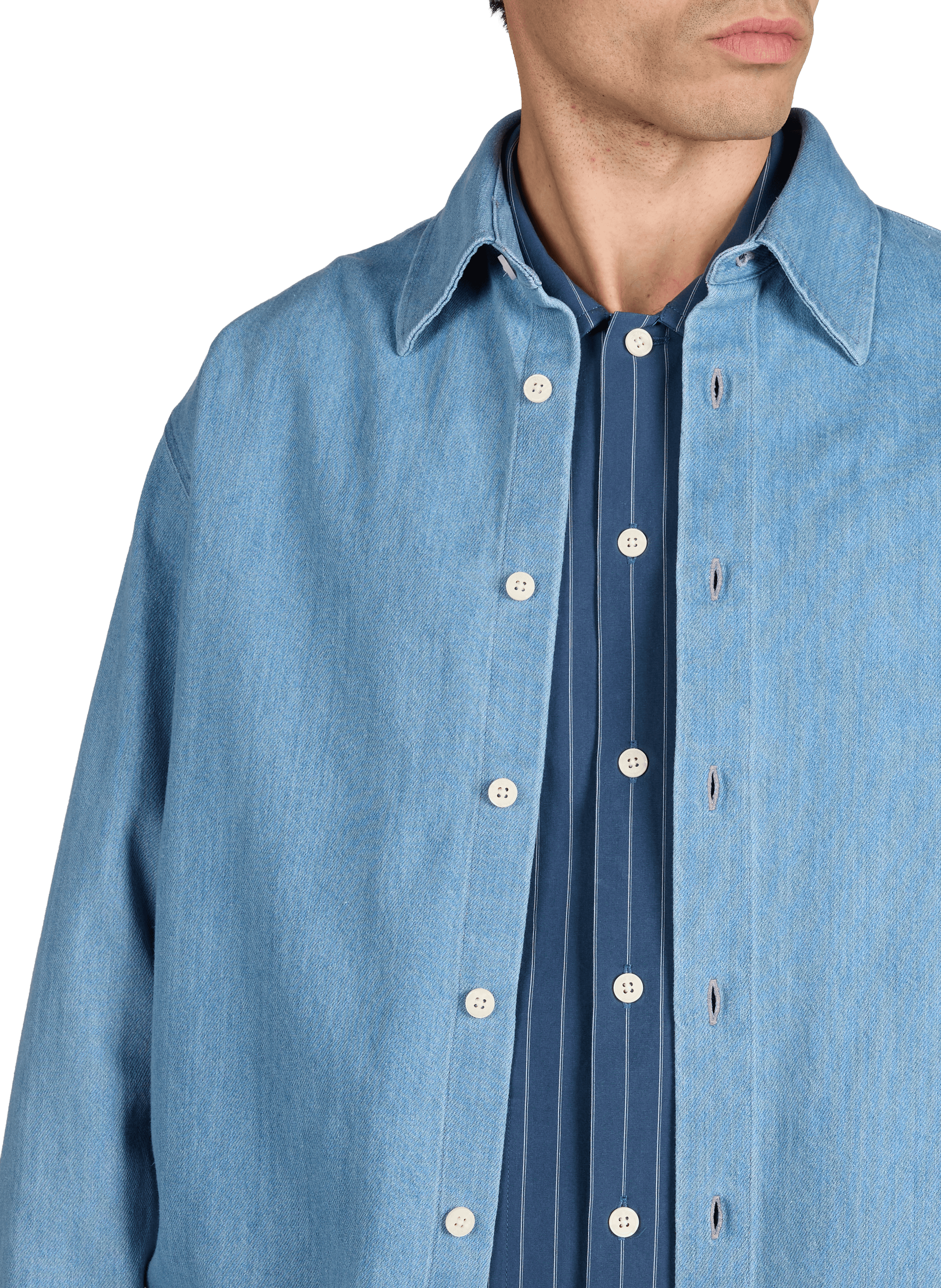 Denim shirt Casper NN.07 Blue