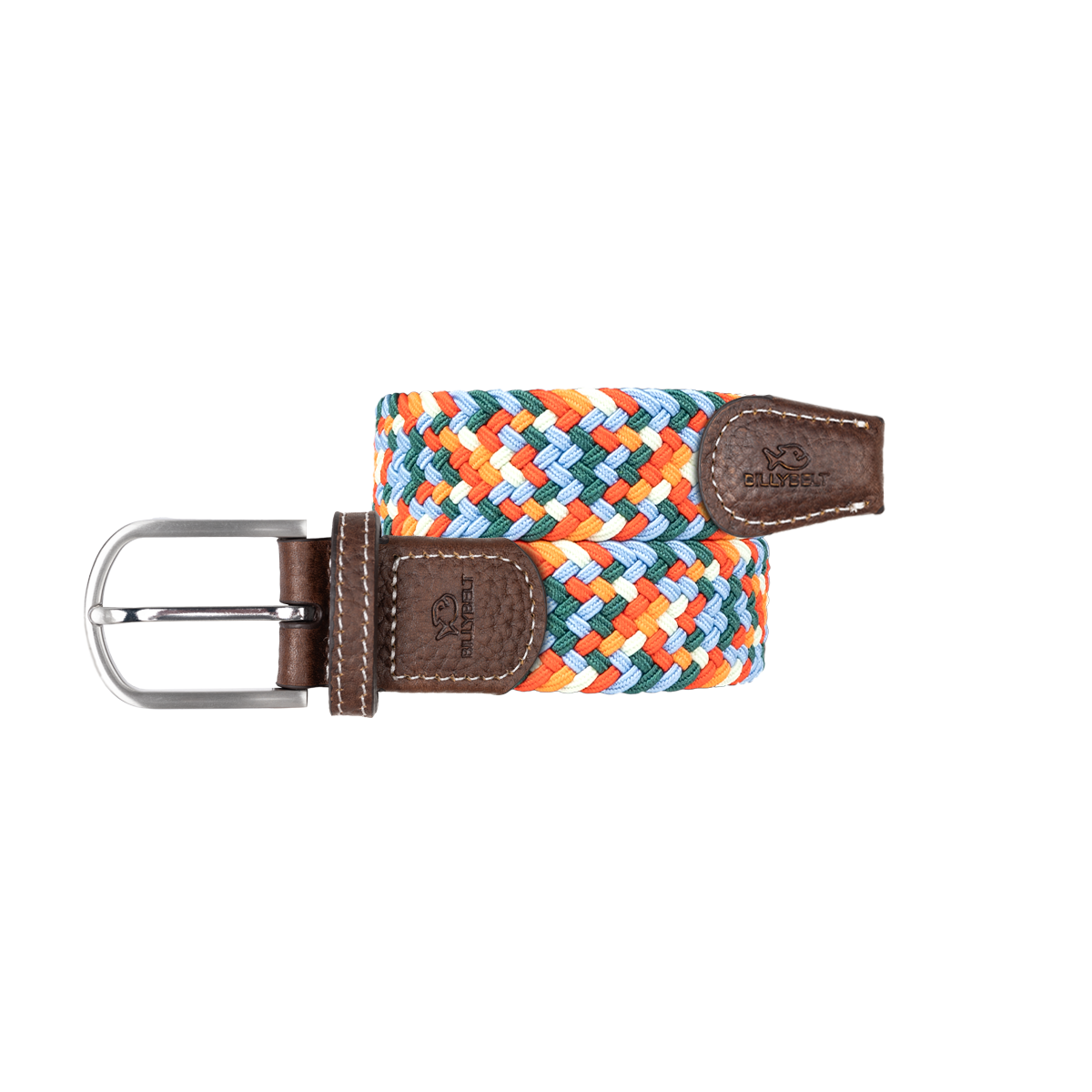 Ceinture tressée élastique multicolore BILLYBELT Multicolore