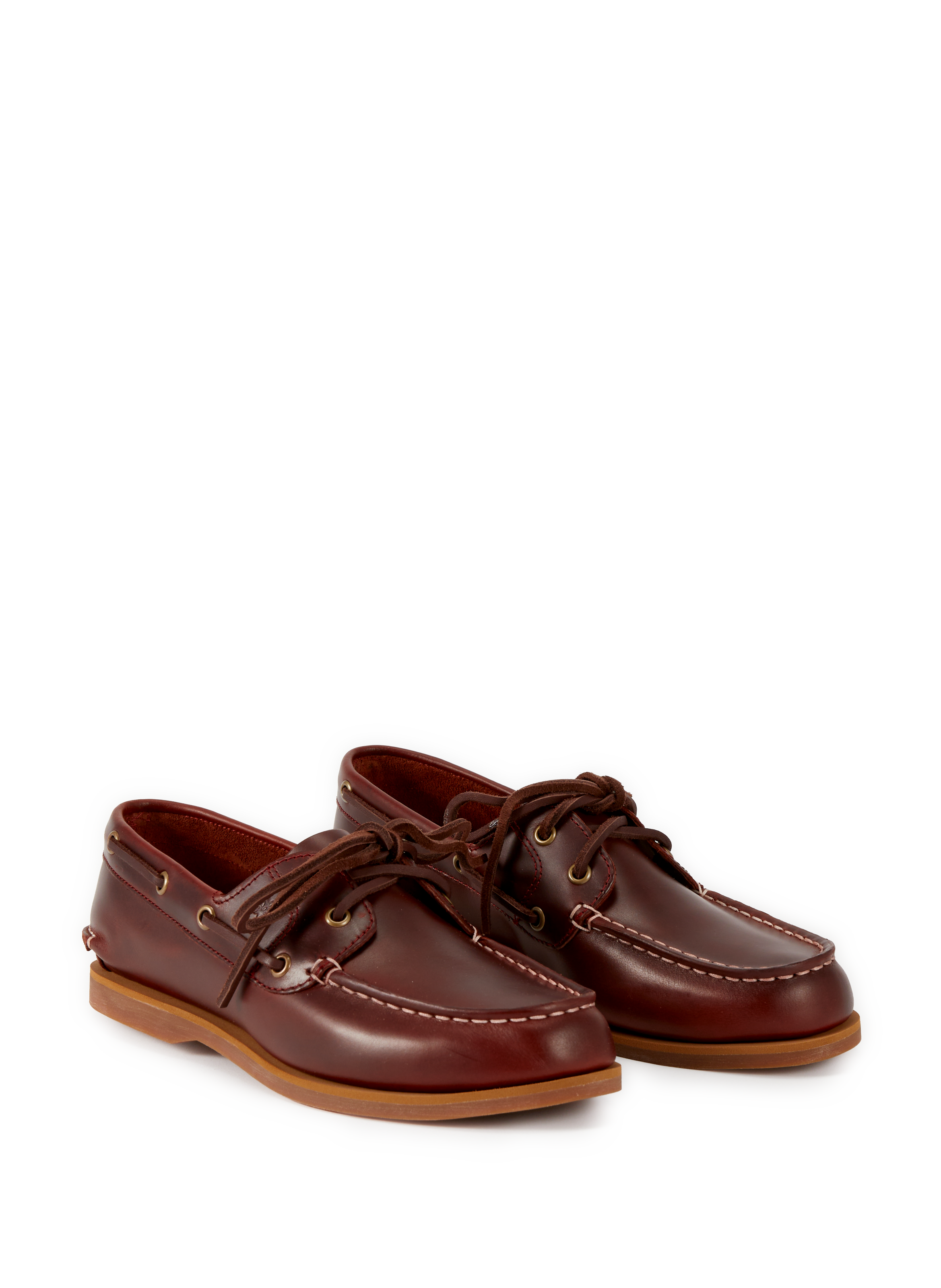 Chaussures bateau en cuir TIMBERLAND Marron