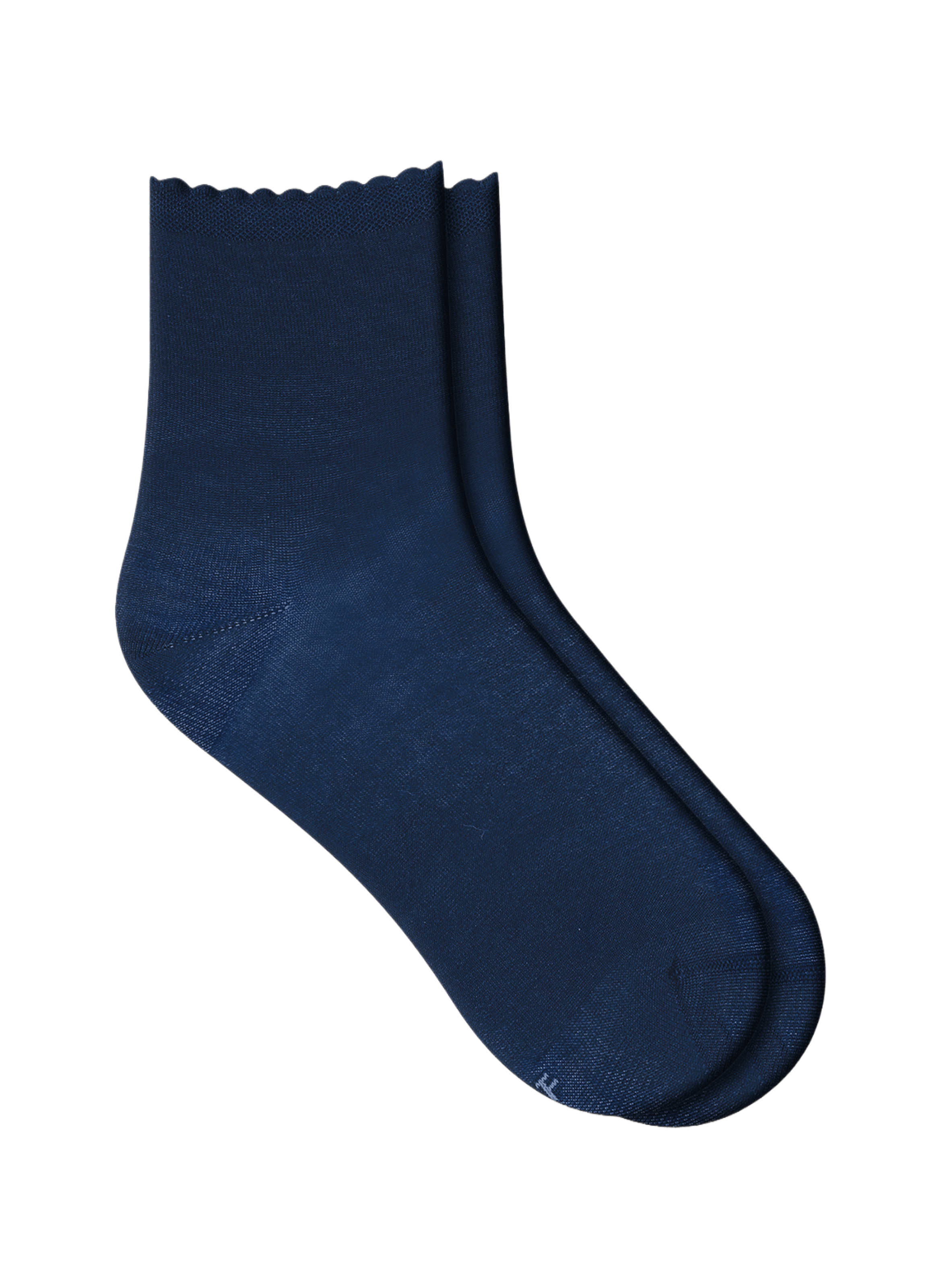 Mid-high socks in mixed cotton fil d'Écosse BLEUFORÊT Blue