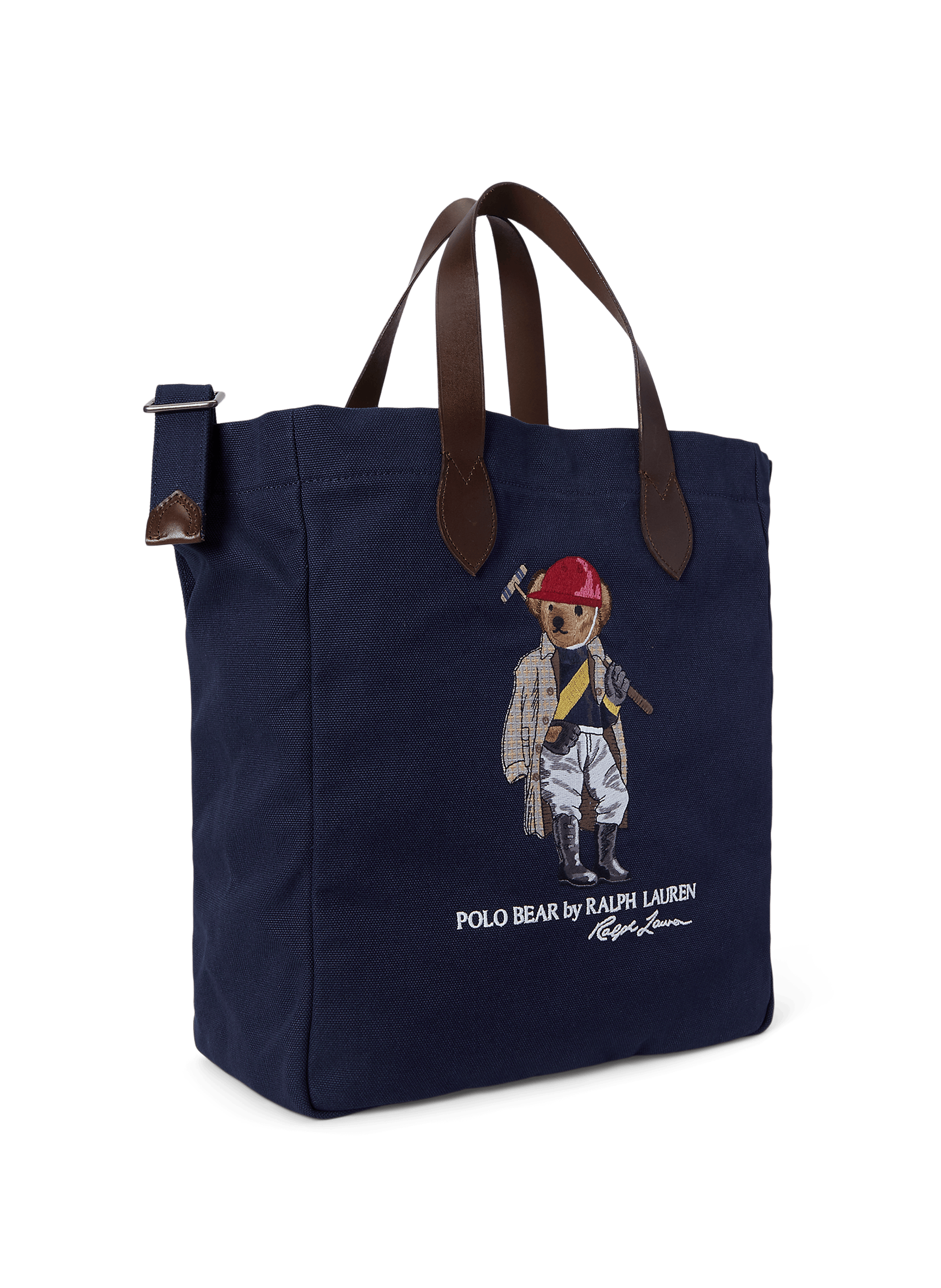 Sac en toile de coton à logo POLO RALPH LAUREN Bleu