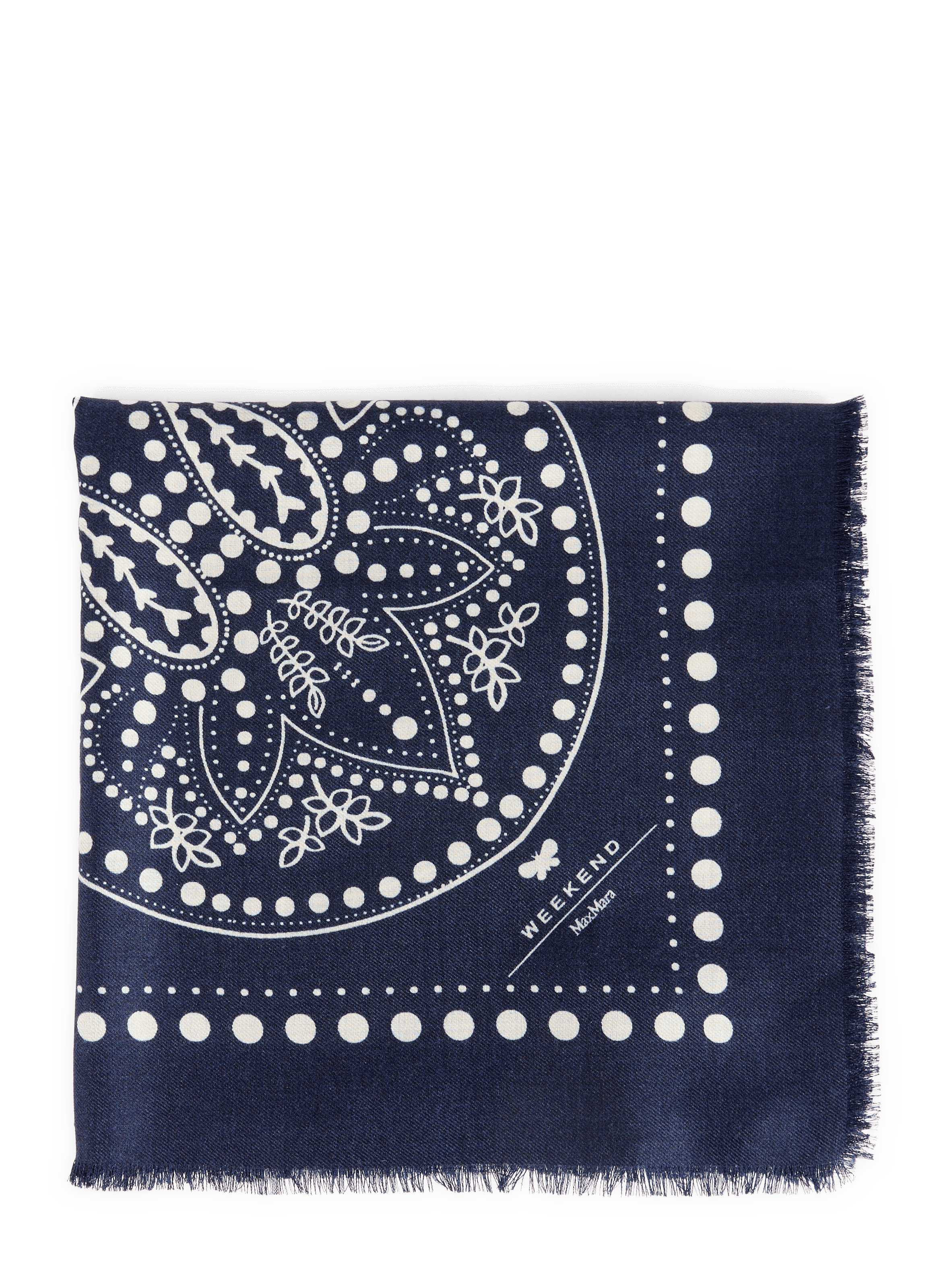 Printed wool and silk scarf MAX MARA WEEK END Multicolour